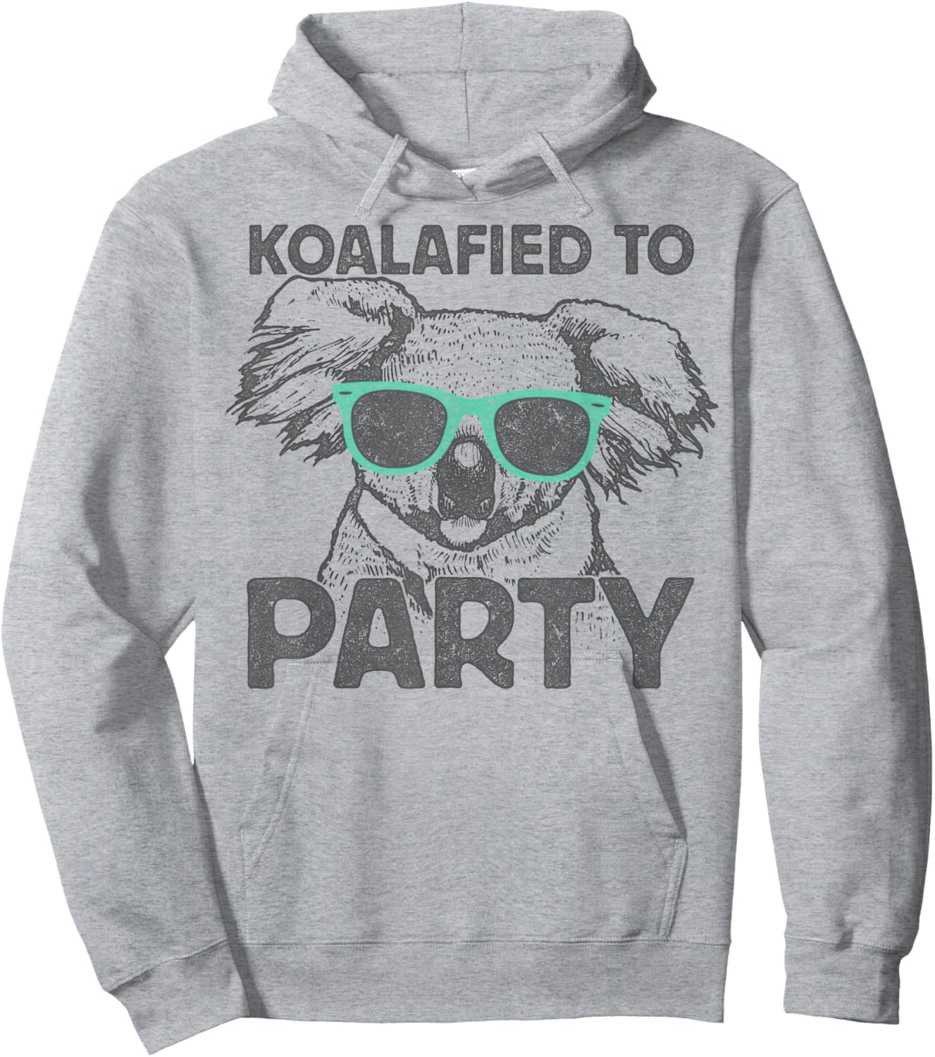 Trendy Koalafied To Party Hoodie - Hoodie | Ash