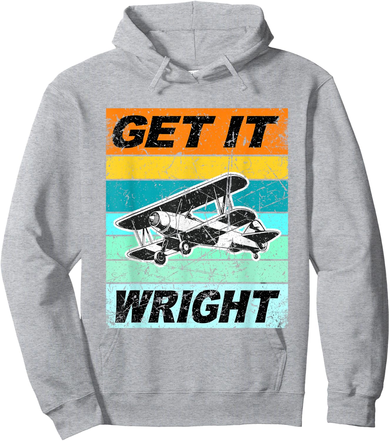 Retro Wright Brothers Shirt Get Wright Shirt Light Funny Hoodie - Hoodie | Ash