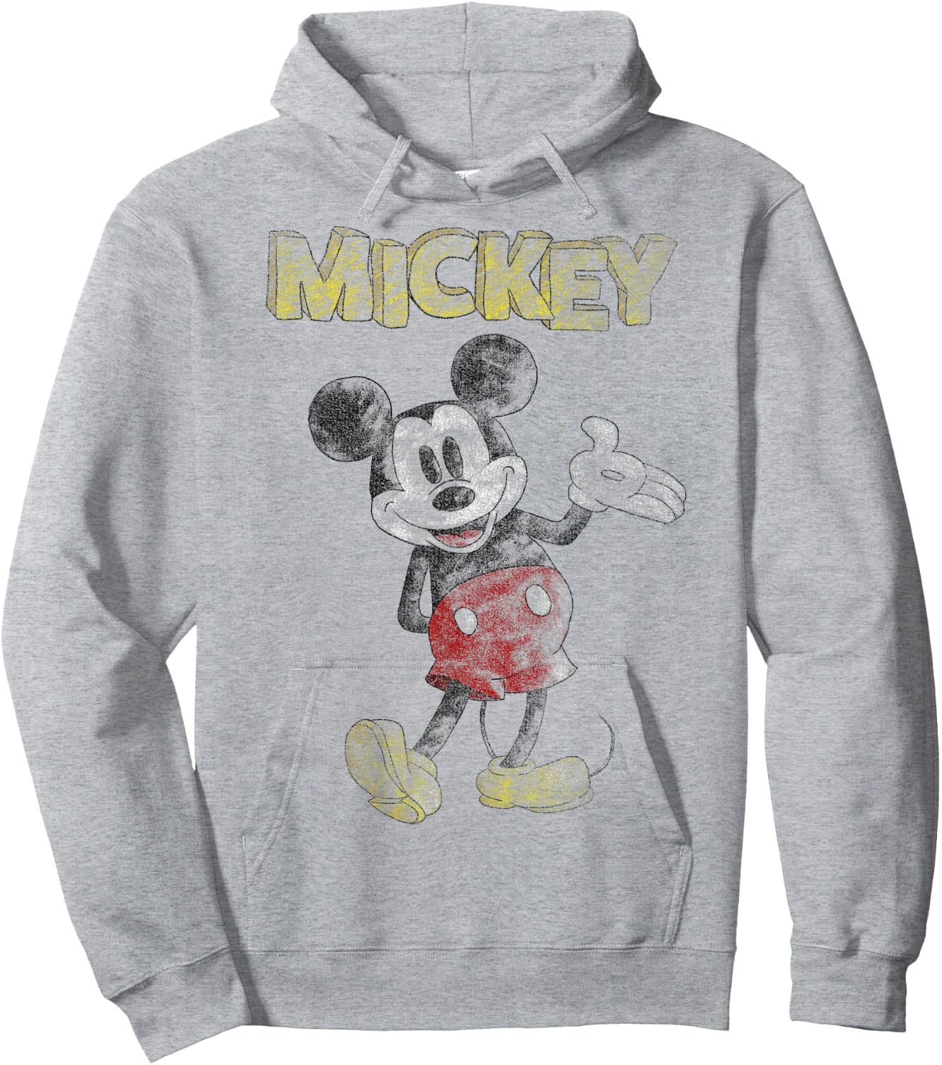 Disney Mickey And Friends Mickey Mouse Sketch Portrait Hoodie - Hoodie | Ash