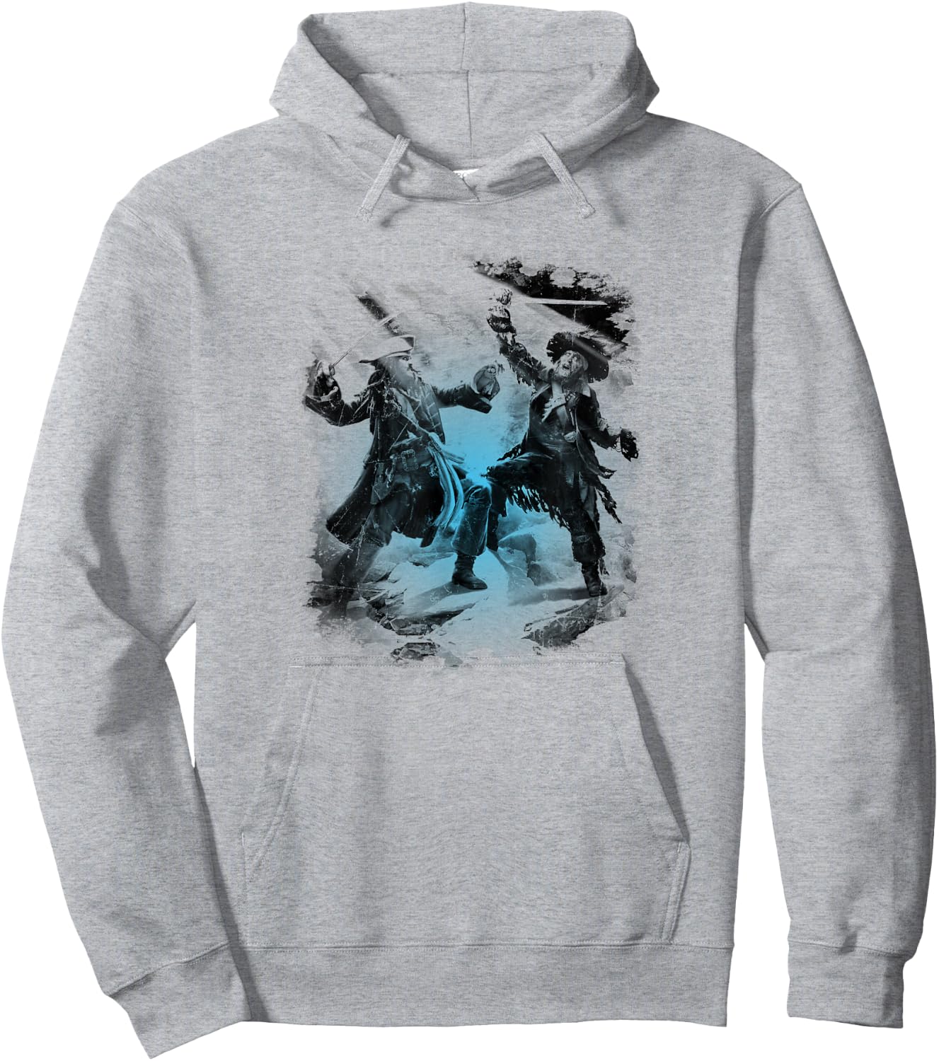 Disney Pirates of The Caribbean Jack Sparrow Hector Barbossa Hoodie - Hoodie | Ash