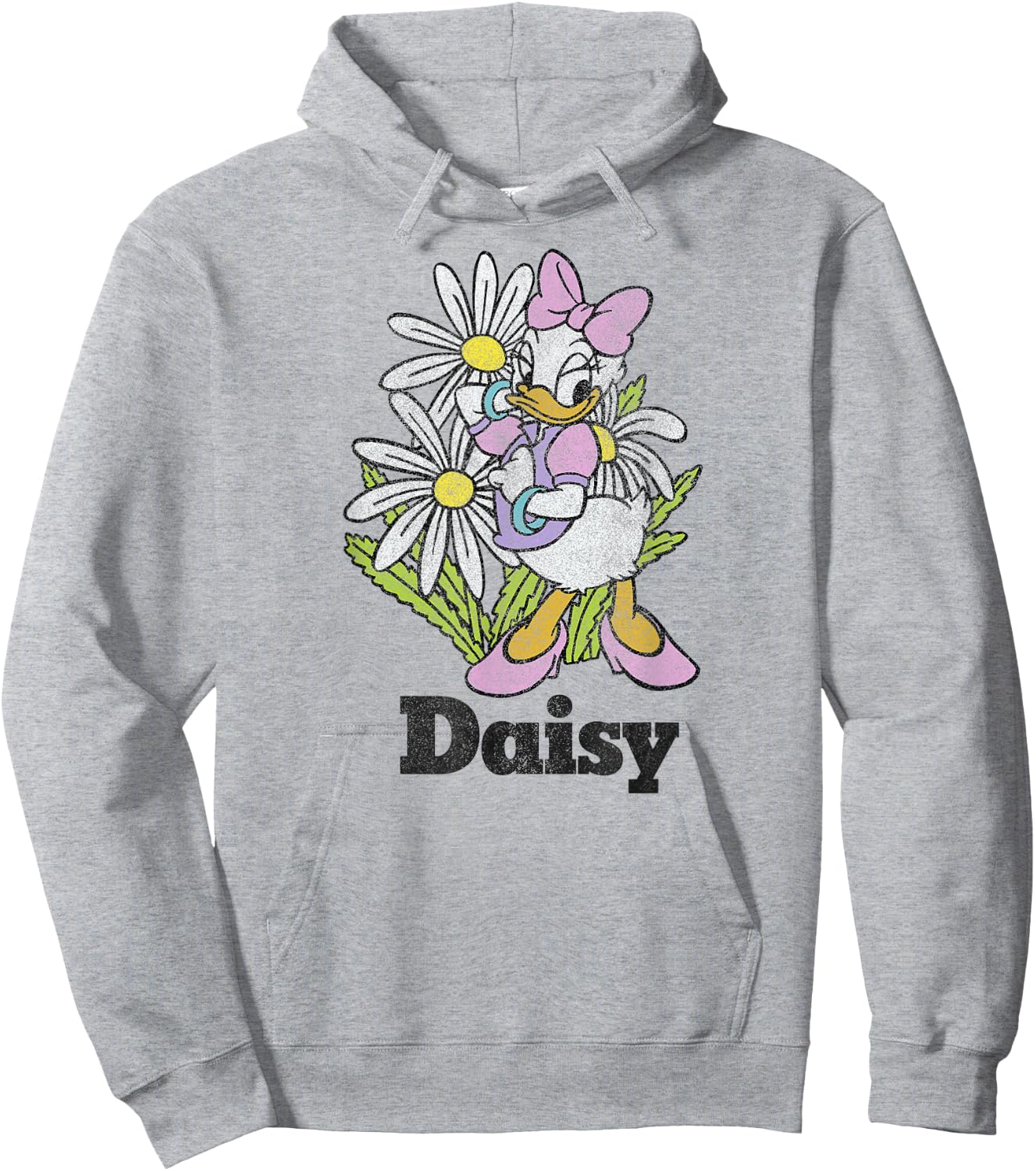 Disney Mickey And Friends Daisy Duck Floral Portrait Hoodie - Hoodie | Ash