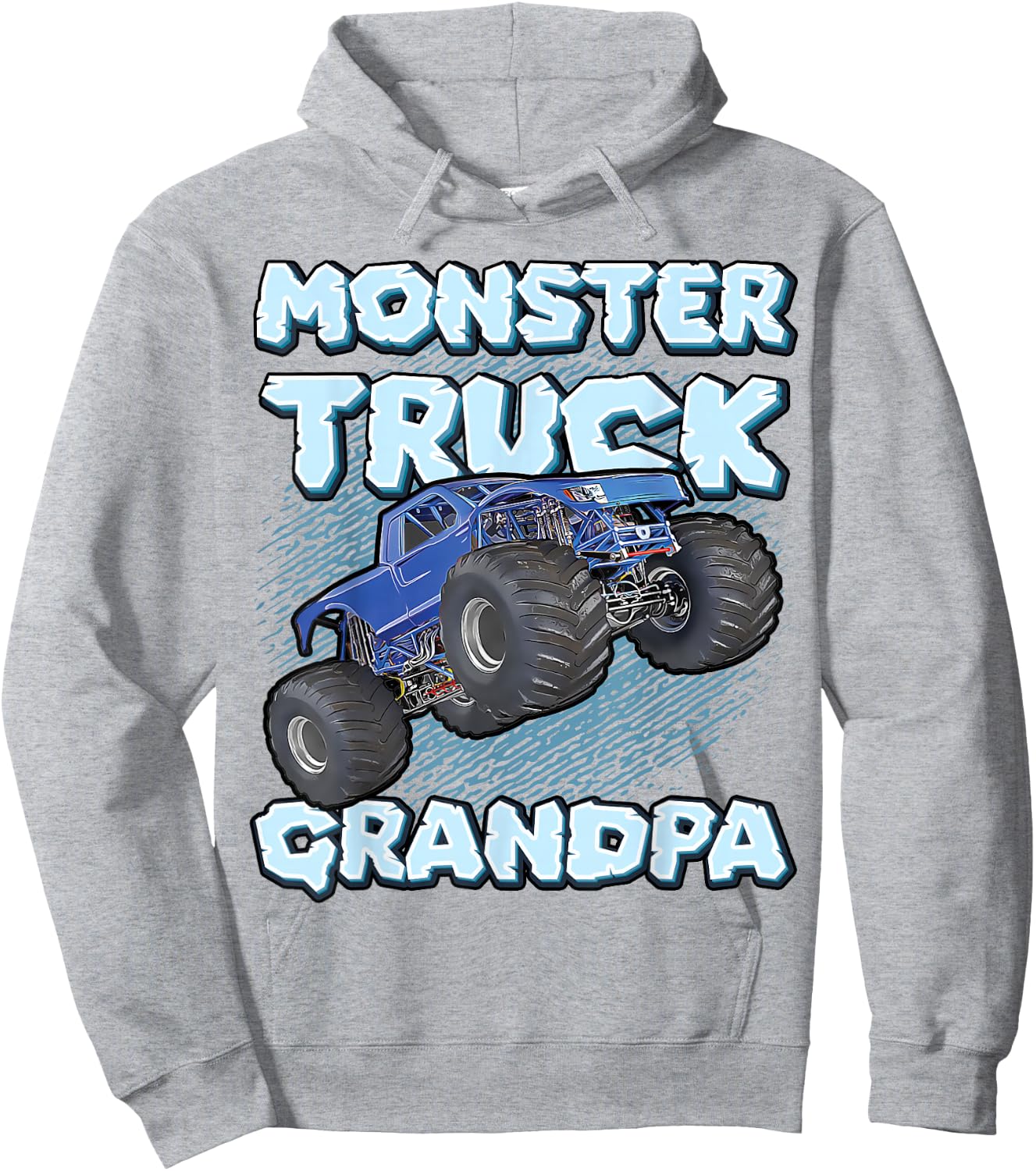 Monster Truck Grandpa For Grandpas Funny Cool Monster Truck Hoodie - Hoodie | Ash
