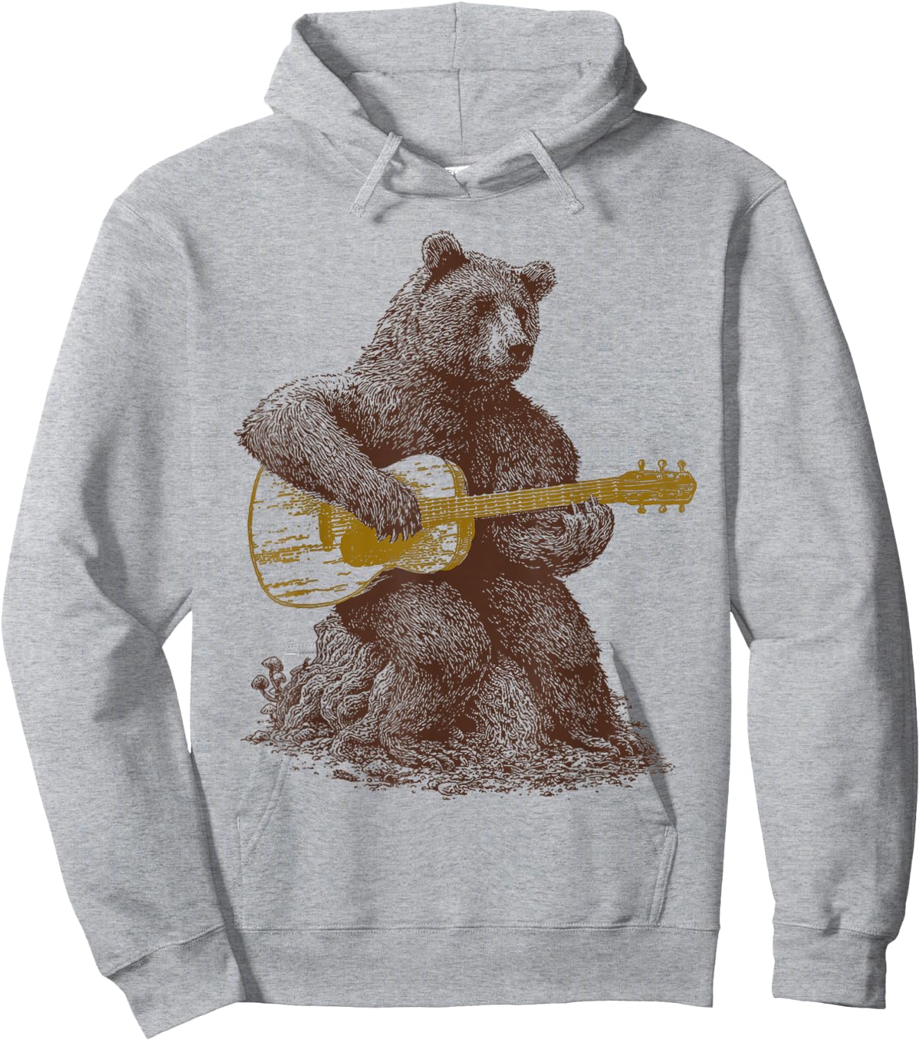 Bear plays guitar Hoodie - Hoodie | Ash