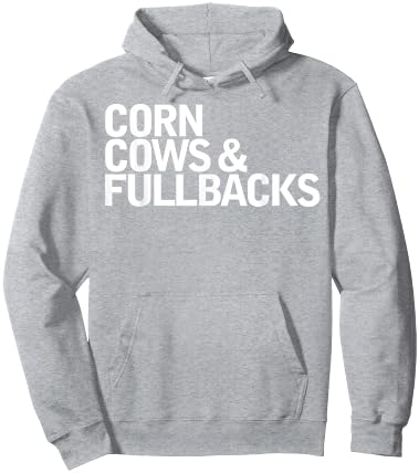 Corn Cows & Fullbacks Funny Queto Hoodie - Hoodie | Ash