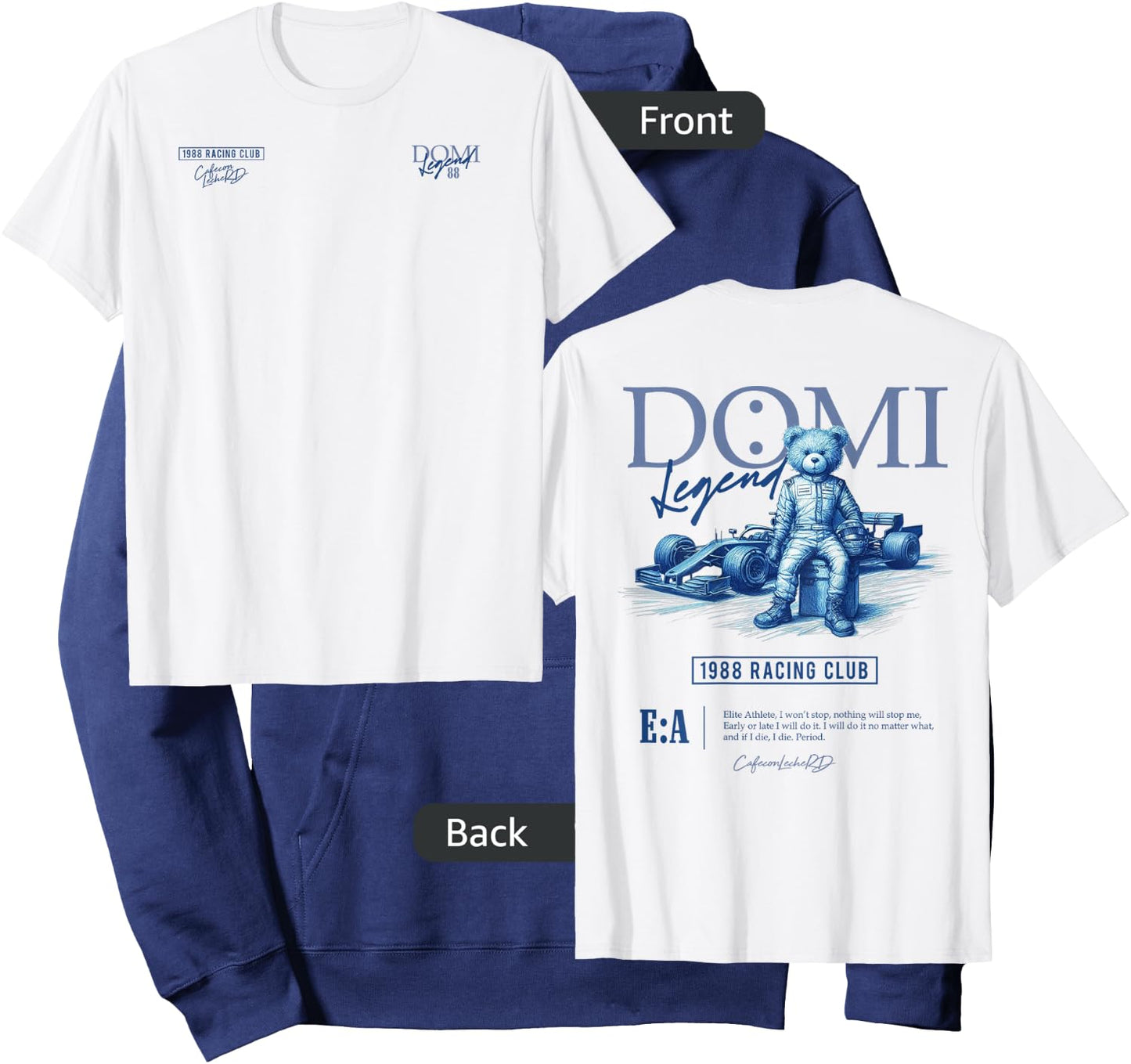 Vintage Team Merchandise for Racing Cars Fan Graphic Hoodie - Hoodie | Navy