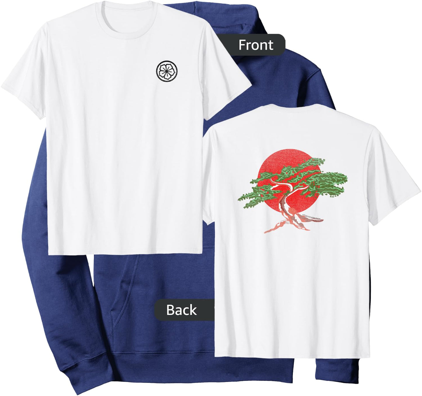 The Karate Kid Daniel-San’s Gi Front and Back Movie Hoodie - Hoodie | Navy