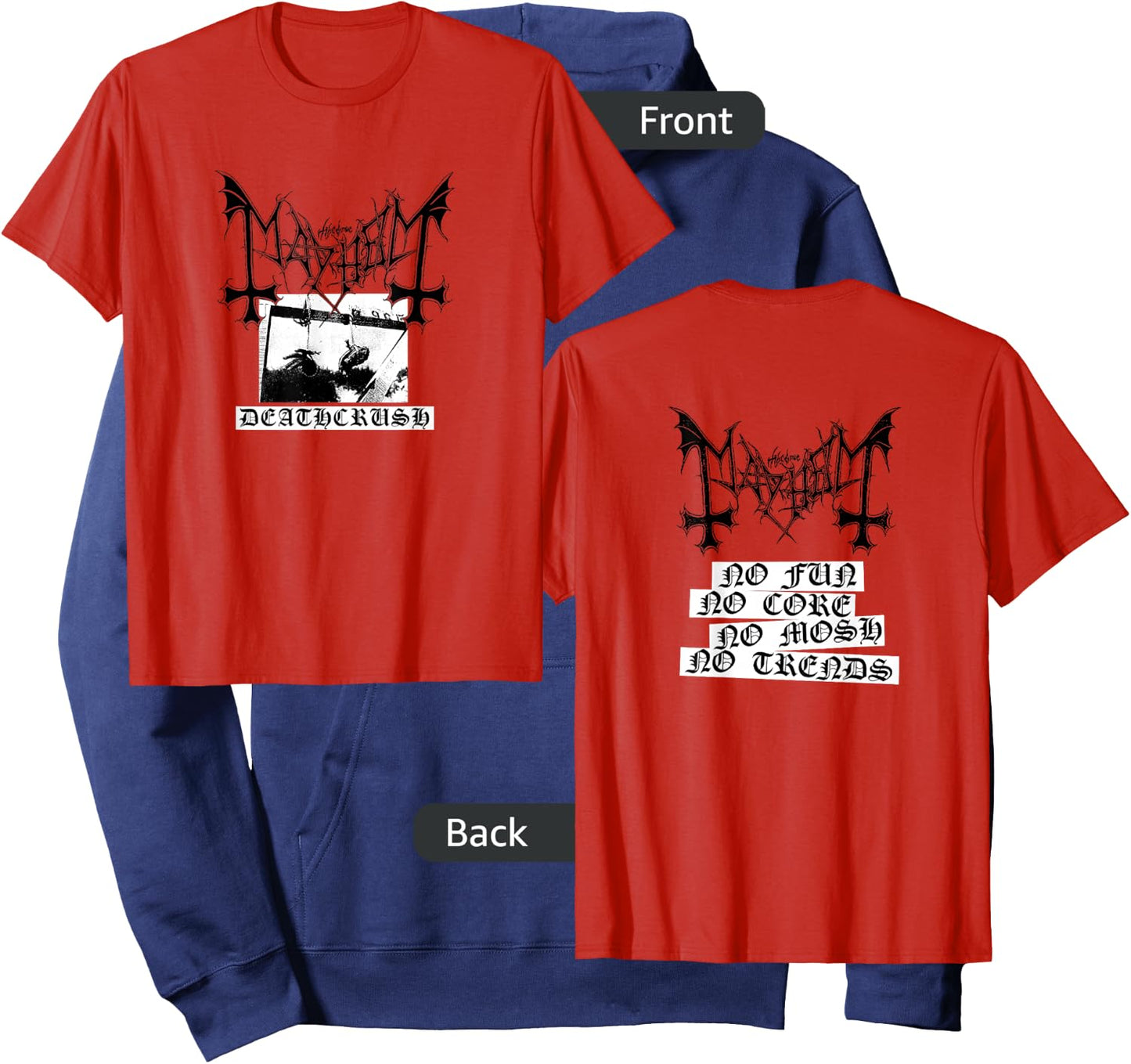 Mayhem - Official Merchandise - Deathcrush Hoodie - Hoodie | Navy