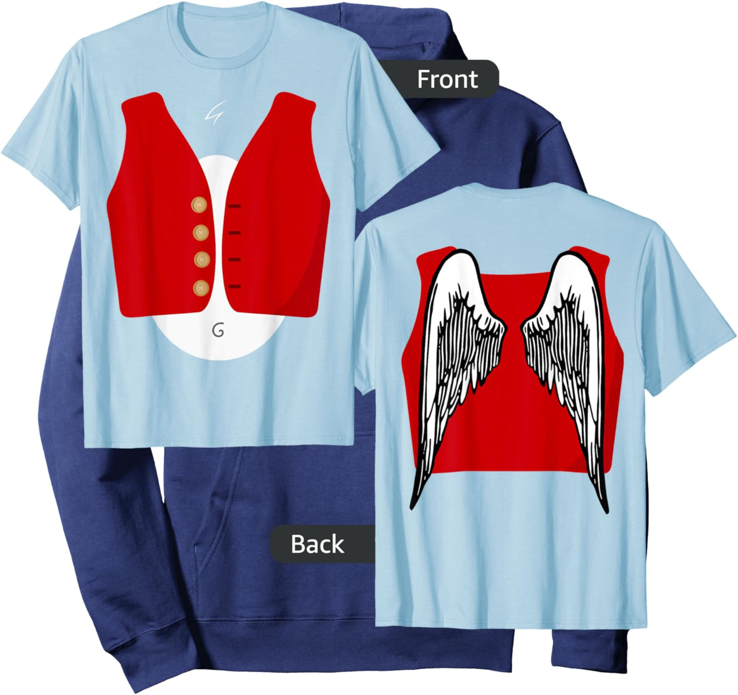 Costume Flying Monkeys Halloween ( wings on the back) Hoodie - Hoodie | Navy