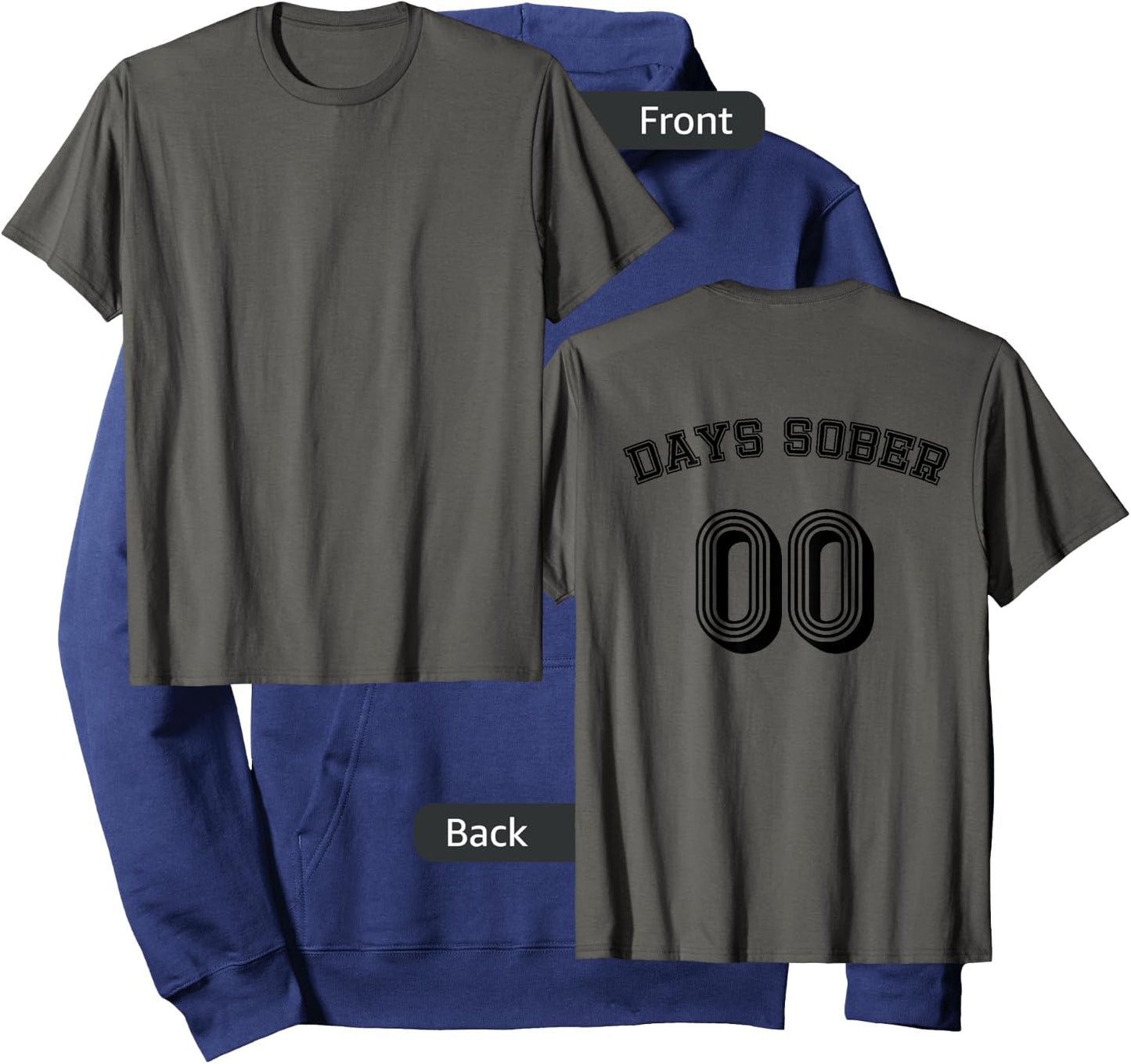 Zero Days Sober Funny Alcohol Lover Drinking Gift Jersey Hoodie - Hoodie | Navy