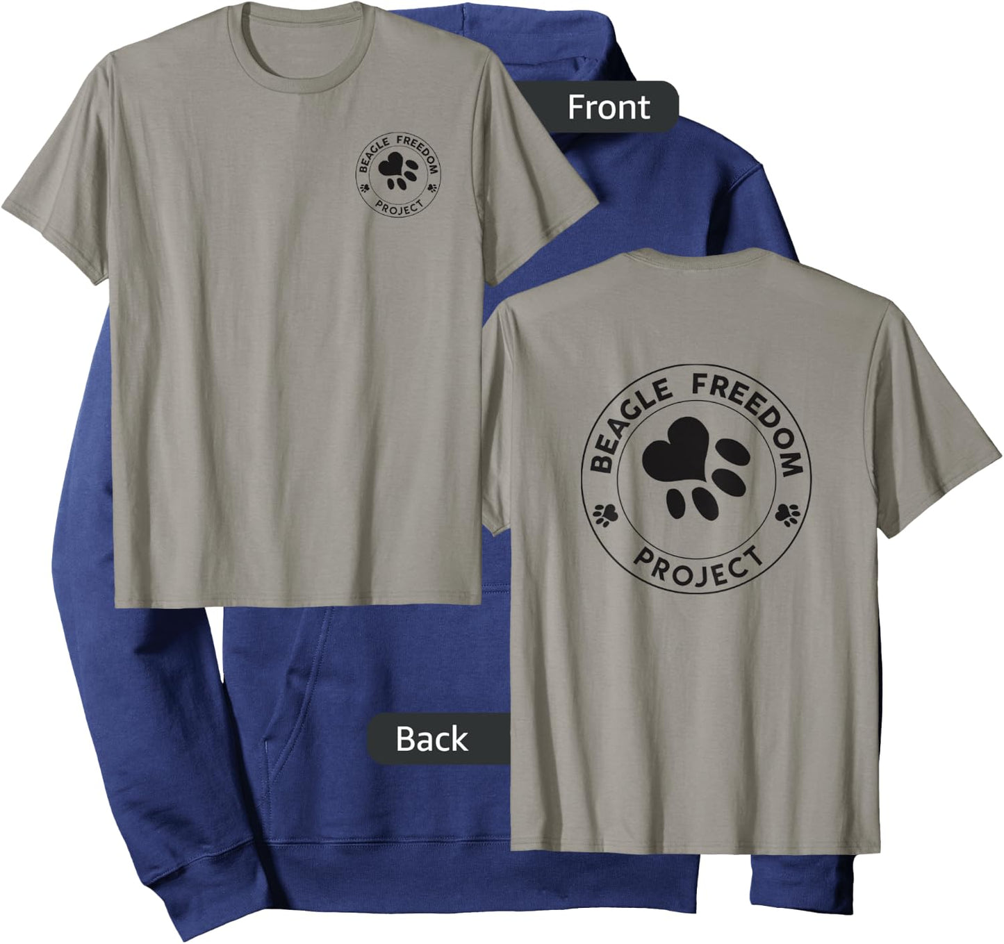 Beagle Freedom Project- Rescue Dogs- Free the beagles Hoodie - Hoodie | Navy