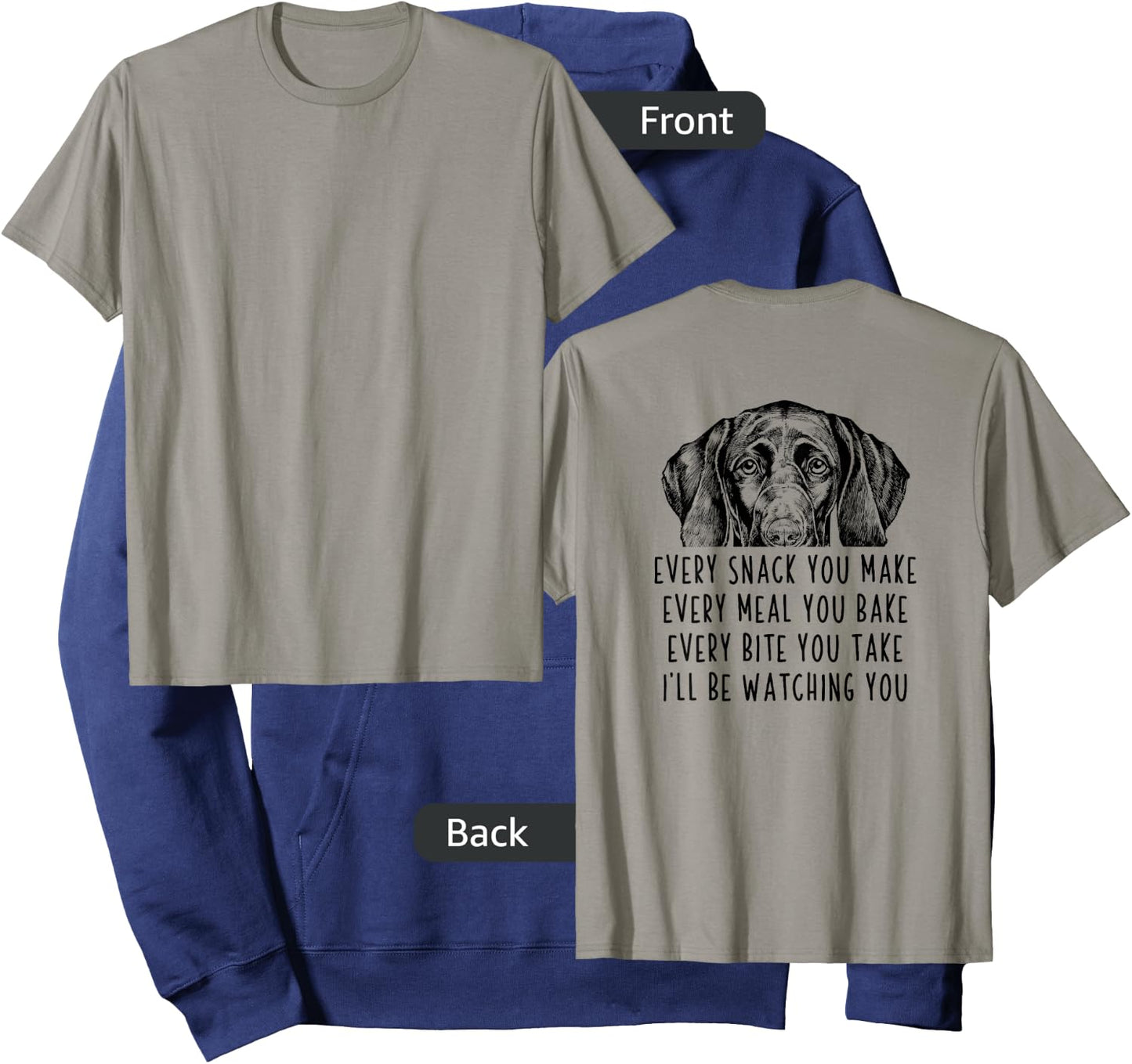 Every snack you make Every meal you bake GSP (Back Print) Hoodie - Hoodie | Navy