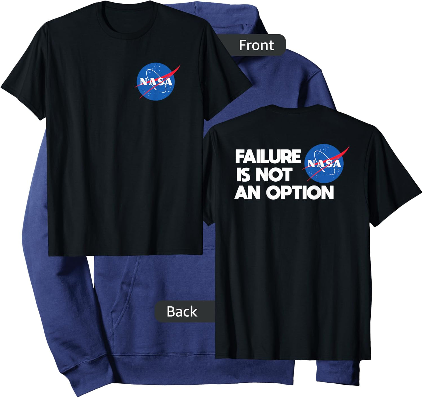Failure Is Not An Option - NASA Hoodie - Hoodie | Navy