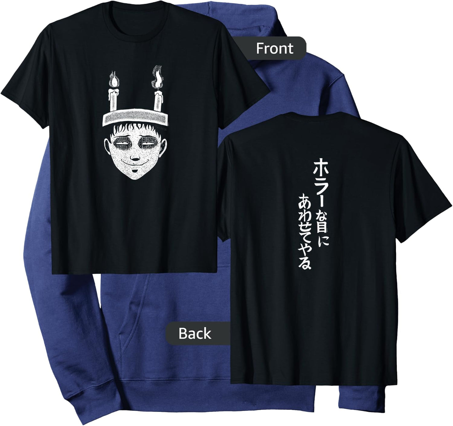 Junji Ito Souichi Candles Hoodie - Hoodie | Navy