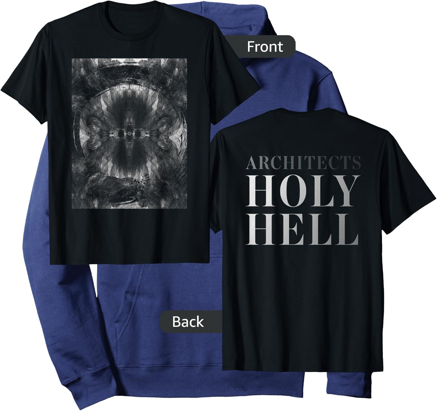 Architects - Holy Hell Album Cover - Official Merchandise Hoodie - Hoodie | Navy