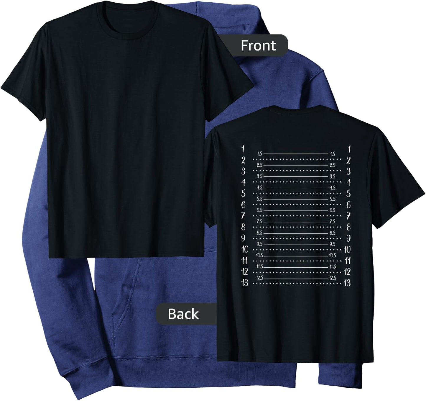 Hair Length Chart Hair Check Hoodie - Hoodie | Navy
