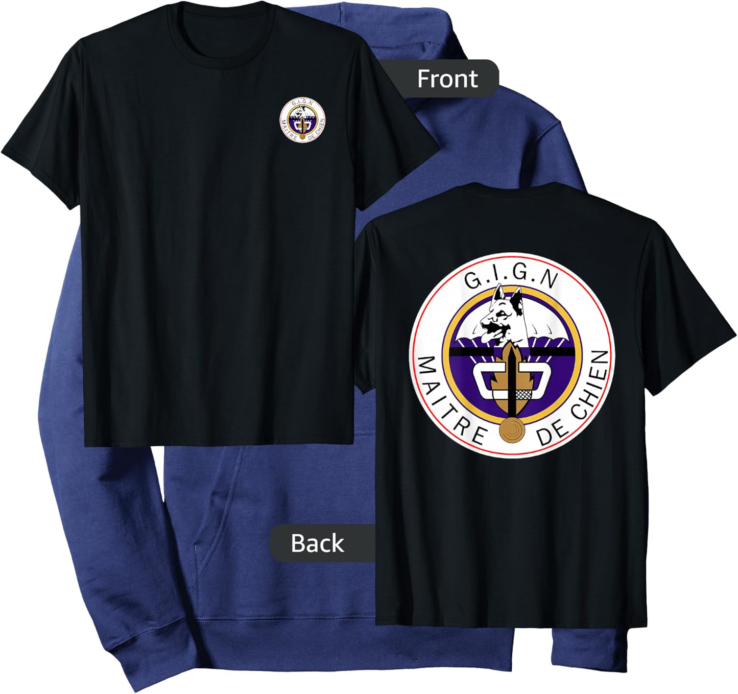 French Gendarmerie GIGN Maitre Chien k-9 Hoodie - Hoodie | Navy