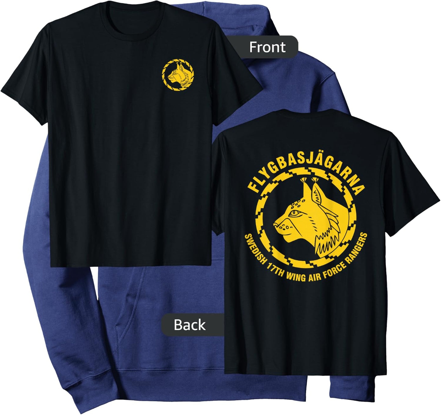 Swedish Air Force Rangers Flygbasjägarna Hoodie - Hoodie | Navy