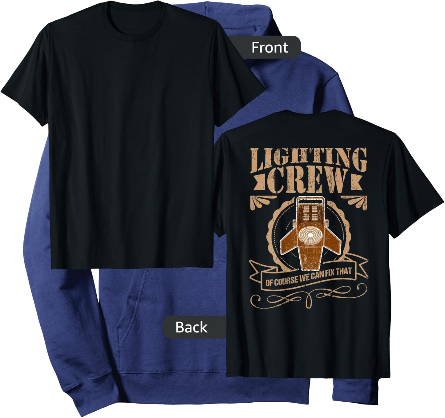 Light Guy Shirt LIGHTING CREW Gift Stage Crew Hoodie - Hoodie | Navy