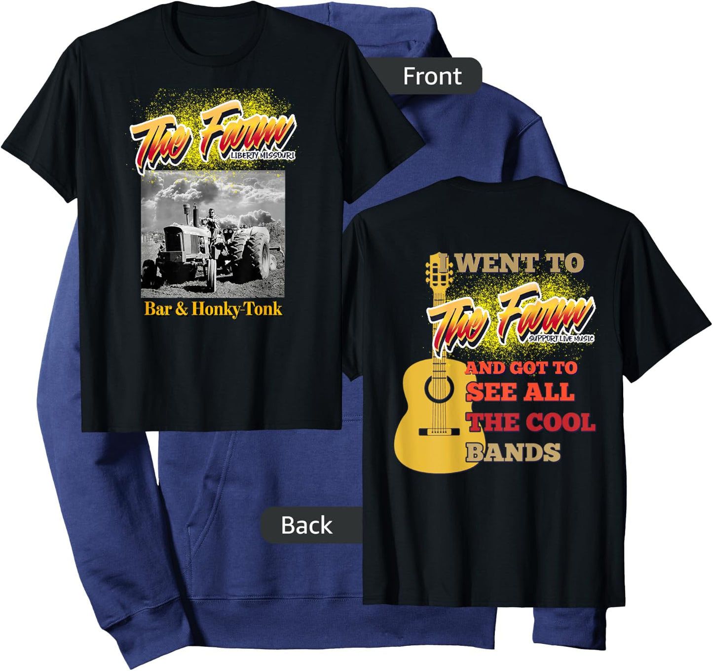 The Farm Liberty Missouri USA Live Music Bar Honky-tonk #3 Hoodie - Hoodie | Navy