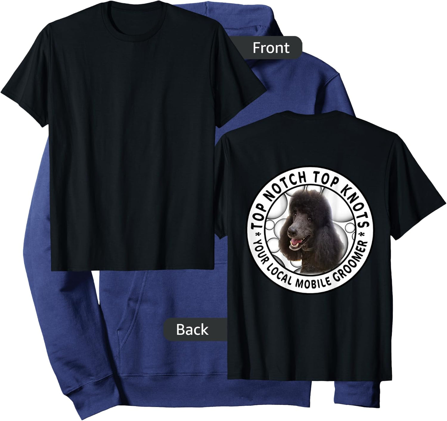 Top Notch Top Knots Mobile Grooming Customer Loyalty Hoodie - Hoodie | Navy