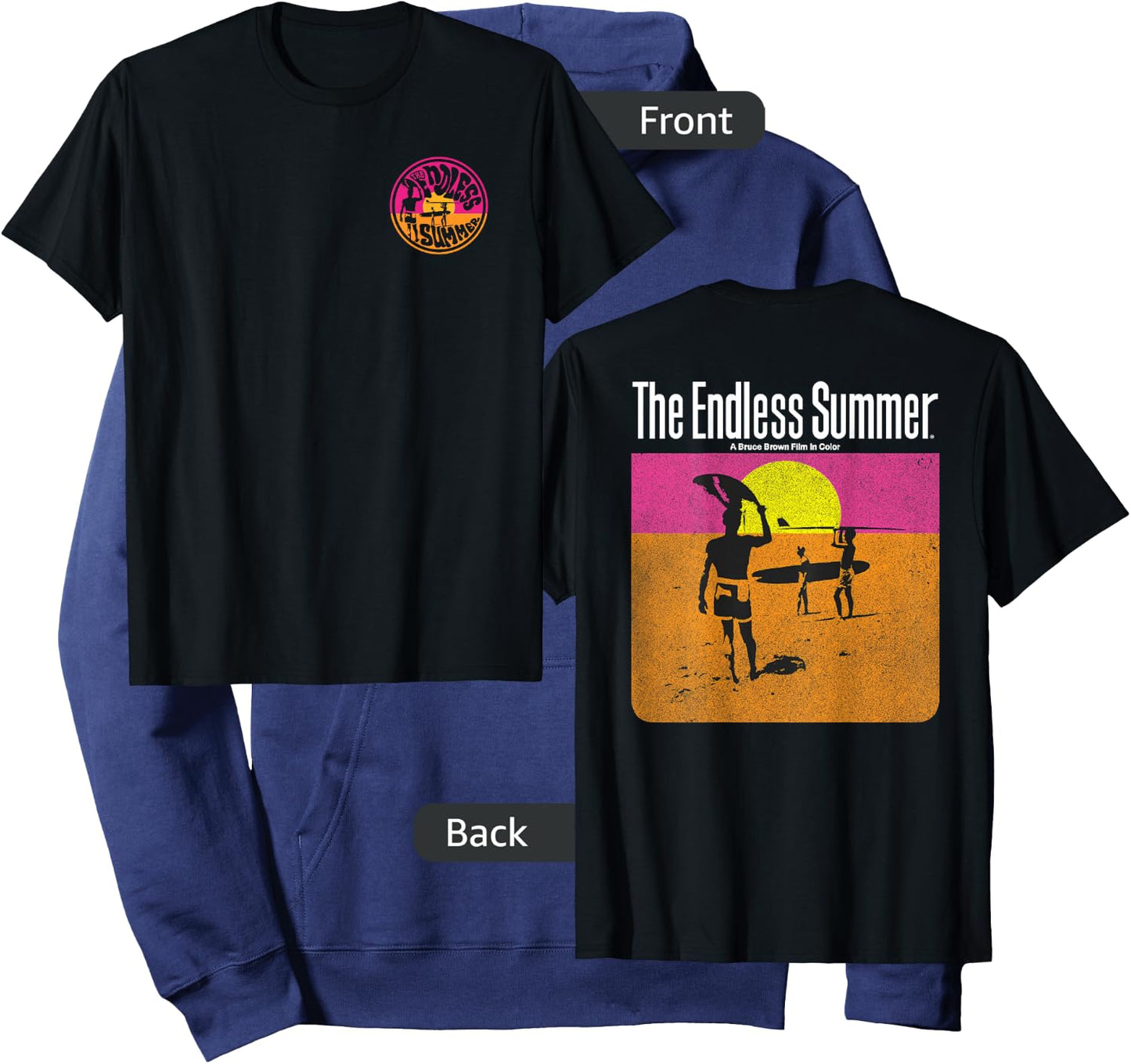 The Endless Summer 1966 Classic Surf Movie 60s Vintage Surf Hoodie - Hoodie | Navy