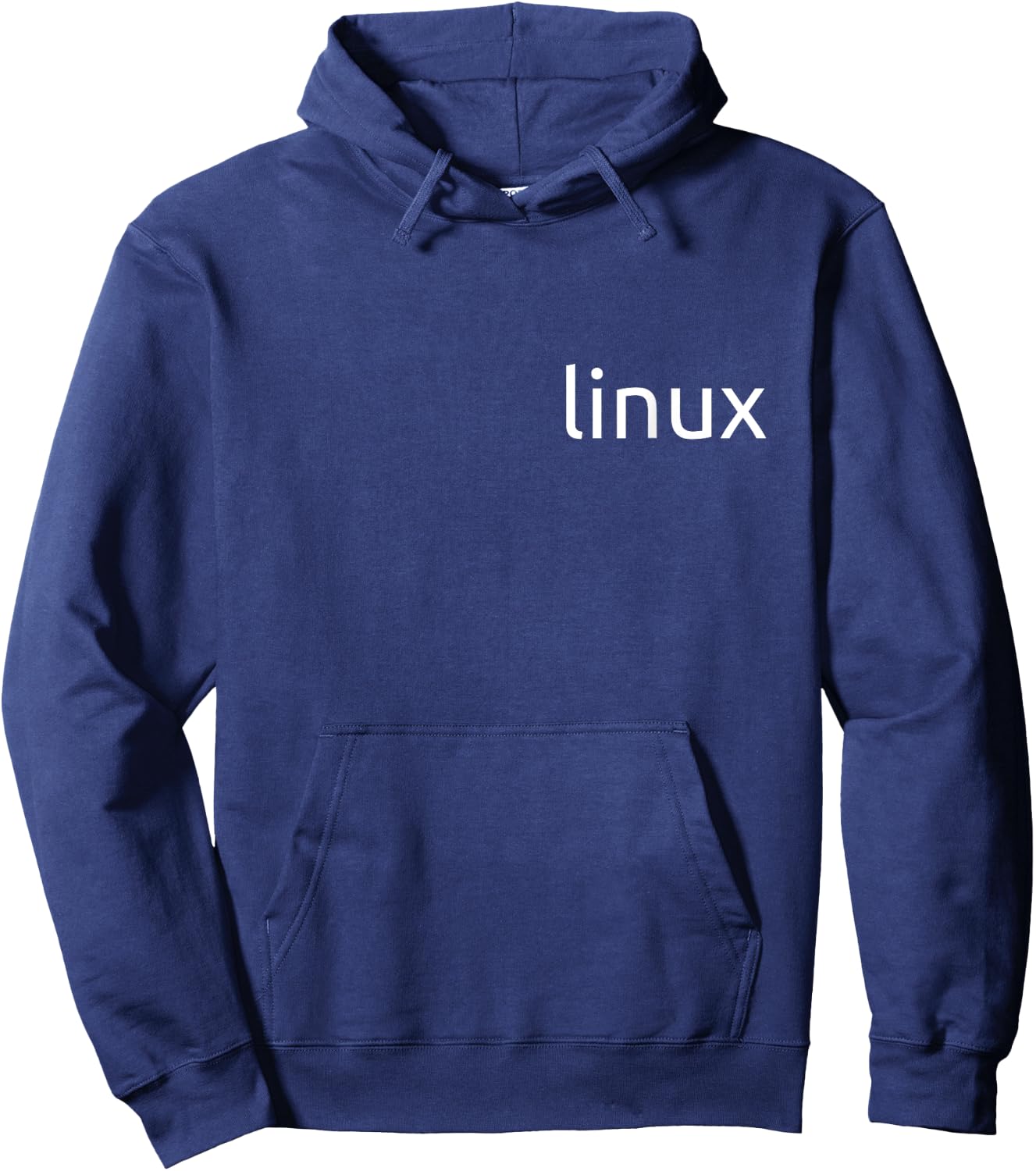 Just Linux with simple tagline Logo Open Source Os Hoodie - Hoodie | Navy