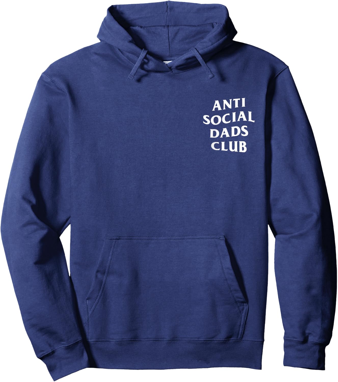 Anti Social Dads Club Funny Father's Day Hoodie - Hoodie | Navy