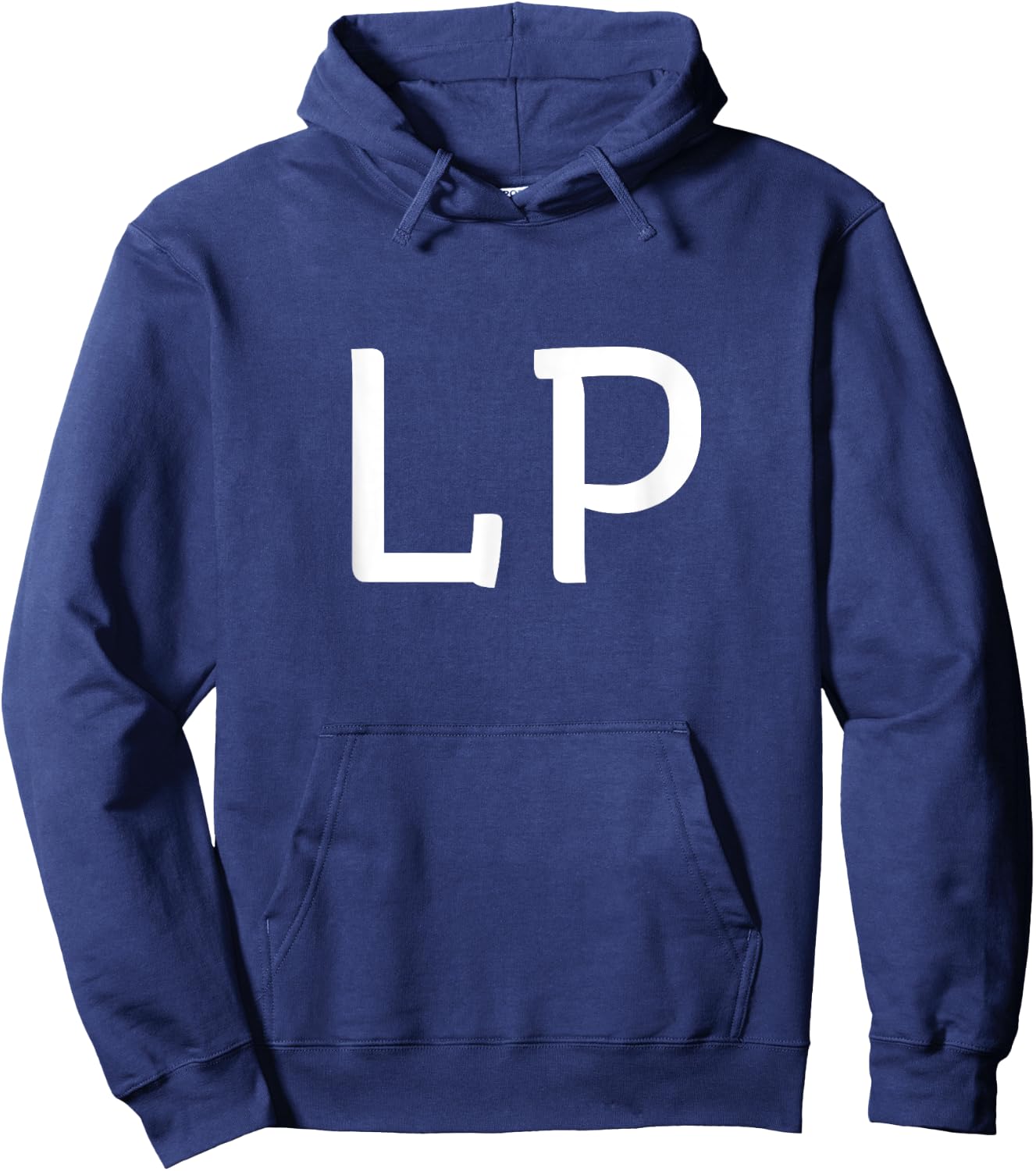 LP Two Letter Pair - Elegant Personalized Initials Hoodie - Hoodie | Navy
