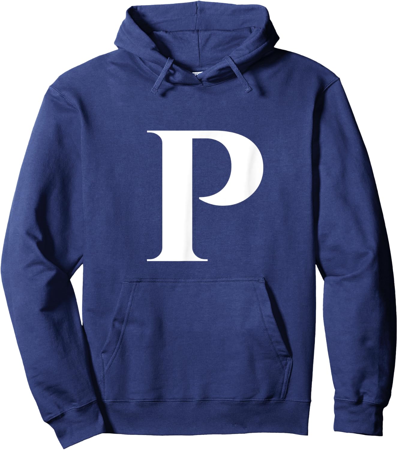 Enjoy Cool P Alphabet Cute Initial Monogram Letter P Graphic Hoodie - Hoodie | Navy