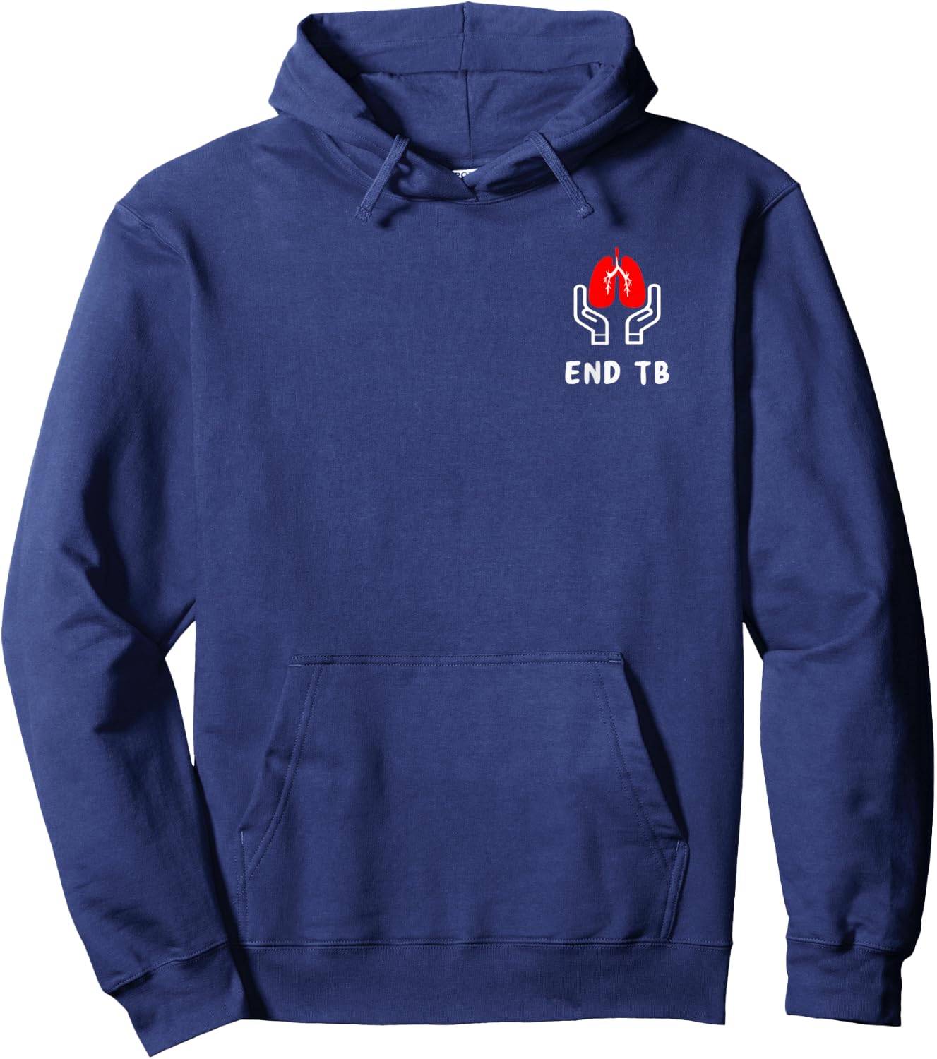 Tuberculosis End TB pocket Awareness World TB Day Hoodie - Hoodie | Navy