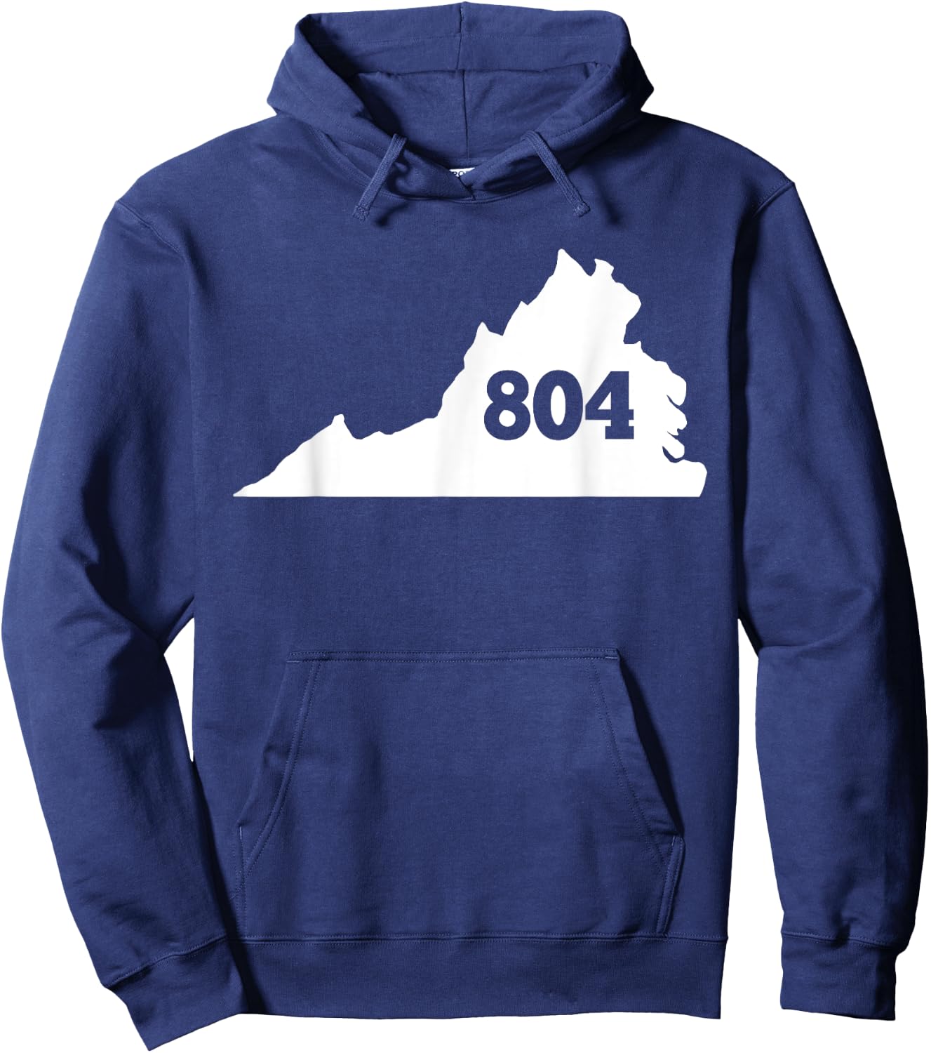 Virginia 804 Area Code Hoodie - Hoodie | Navy