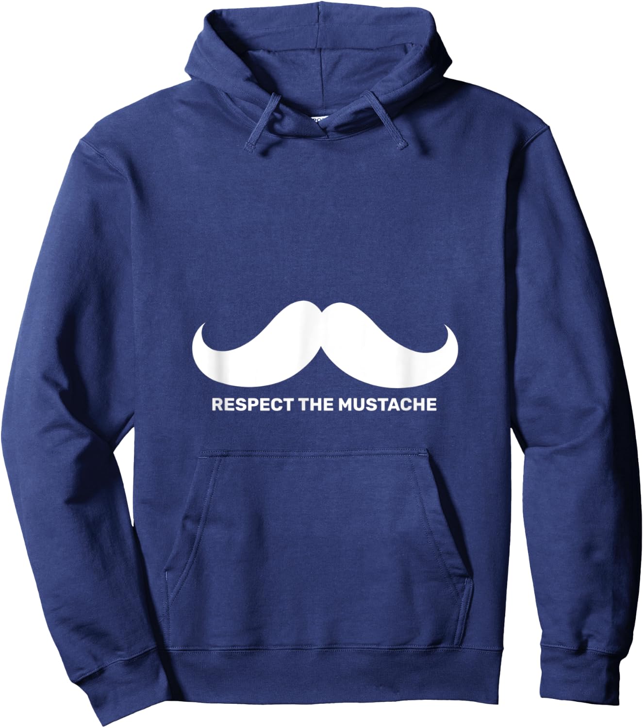 Mustache Funny Gift Moustache Joke Hoodie - Hoodie | Navy