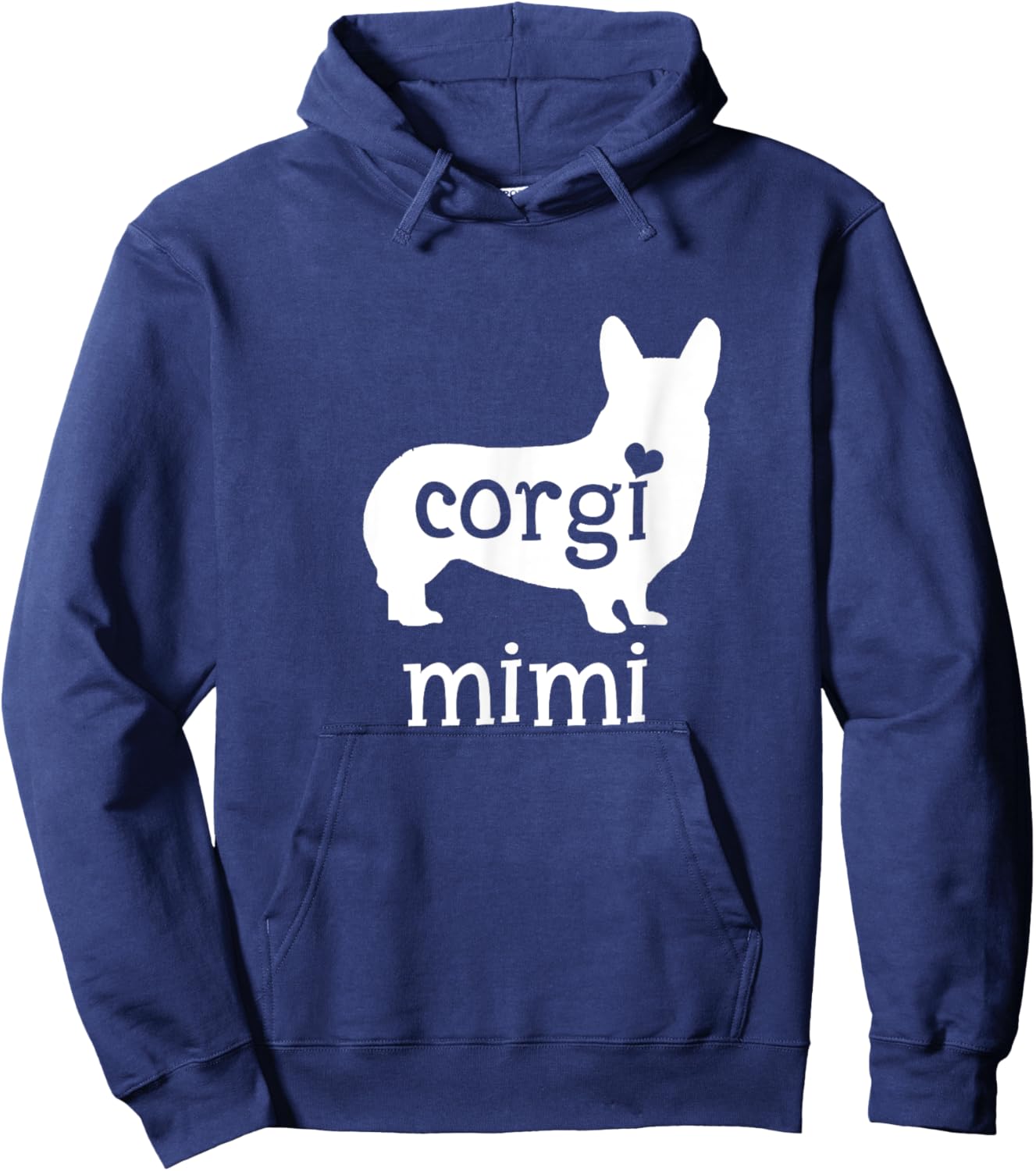 Corgi Mimi Shirt Corgi Grandma Dog Lover Mother's Day Gifts Hoodie - Hoodie | Navy