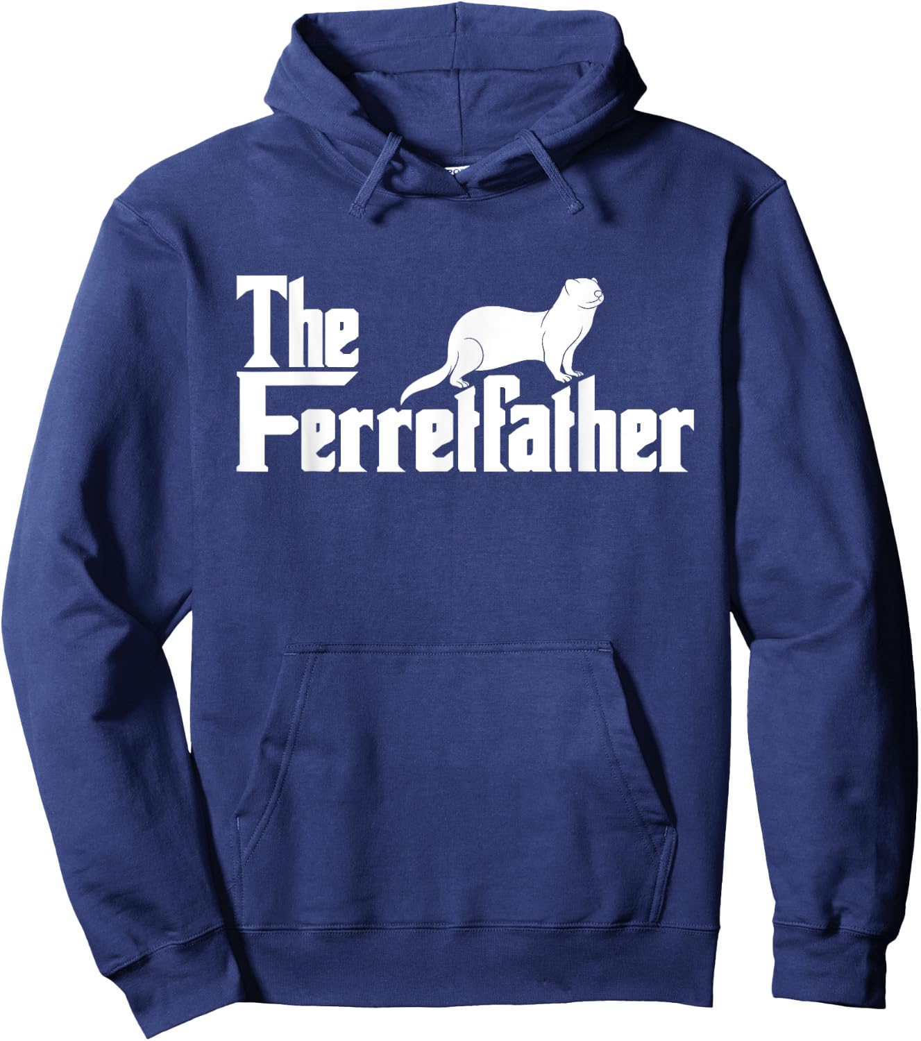The Ferretfather - Ferret zoo Animal Lover Hoodie - Hoodie | Navy