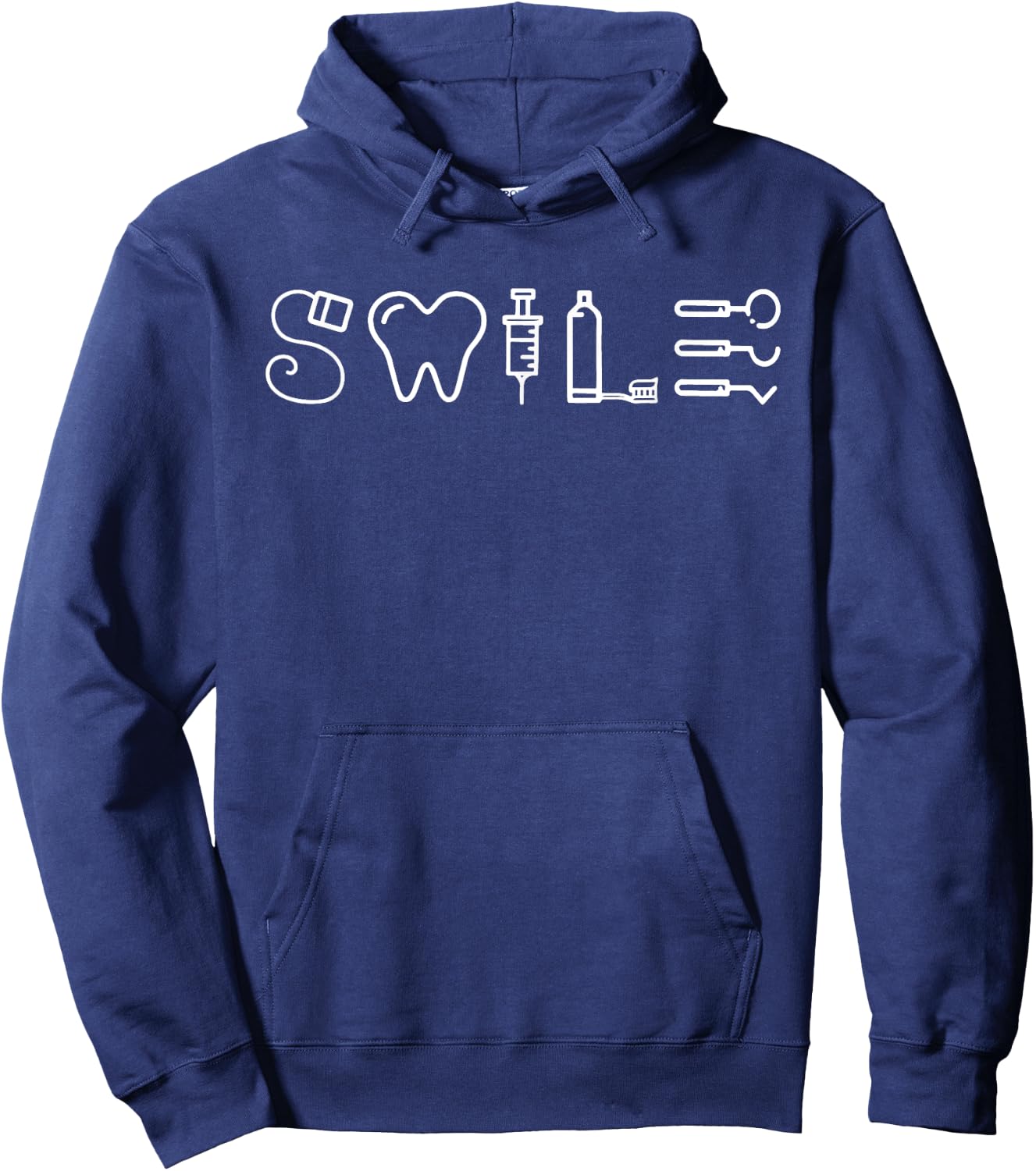 Dentist Smile Teeth Dental Hygienist Funny Dentist Hoodie - Hoodie | Navy