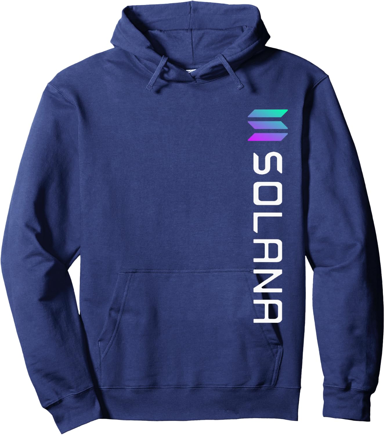 Solana SOL Logo Crypto Blockchain | Solana SOL Hoodie - Hoodie | Navy