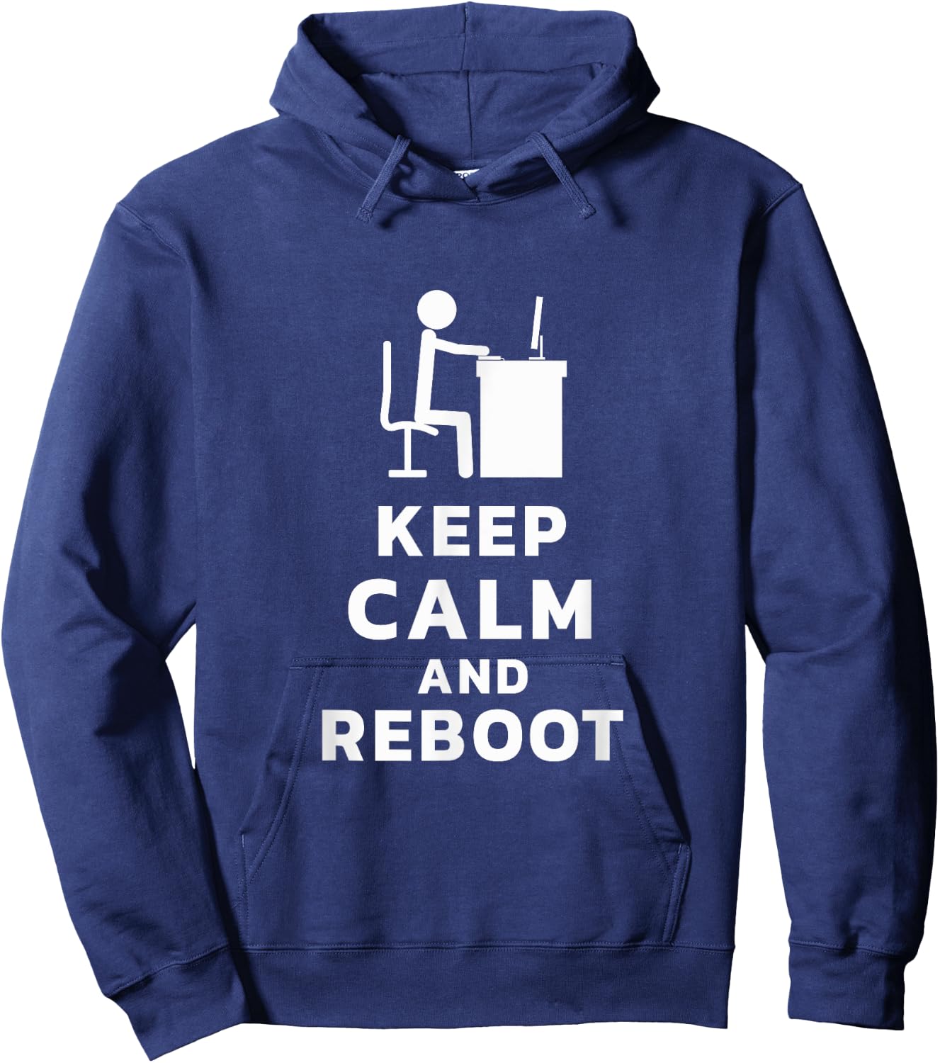 Software Developer Keep Calm Reboot Administrator Hoodie - Hoodie | Navy