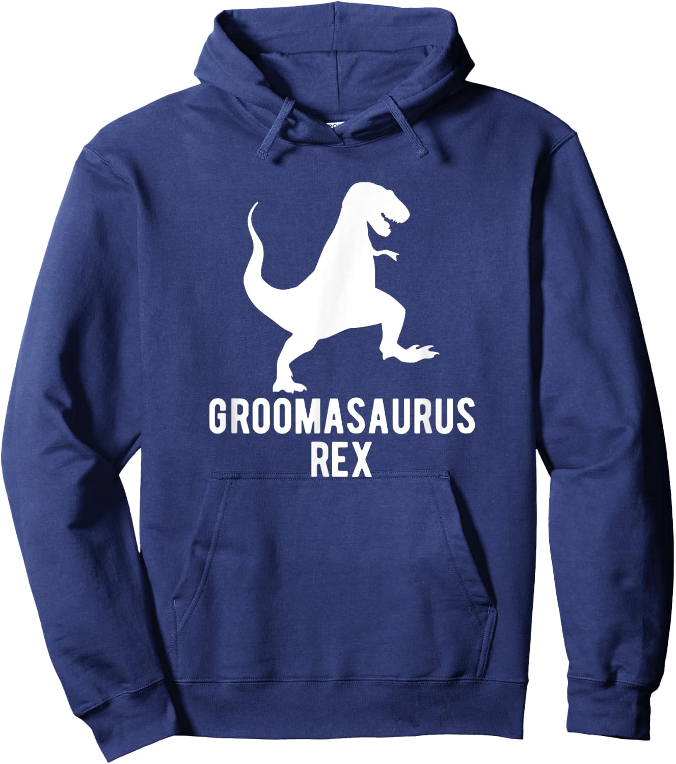 Groomasaurus Rex Funny Groom Wedding Men's Hoodie - Hoodie | Navy
