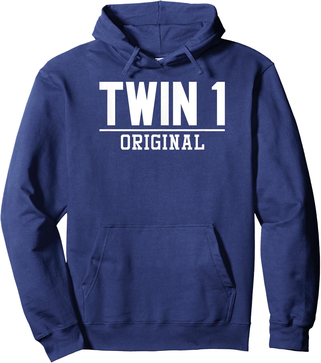 ORIGINAL + SPARE PARTS funny identical twins matching Hoodie - Hoodie | Navy