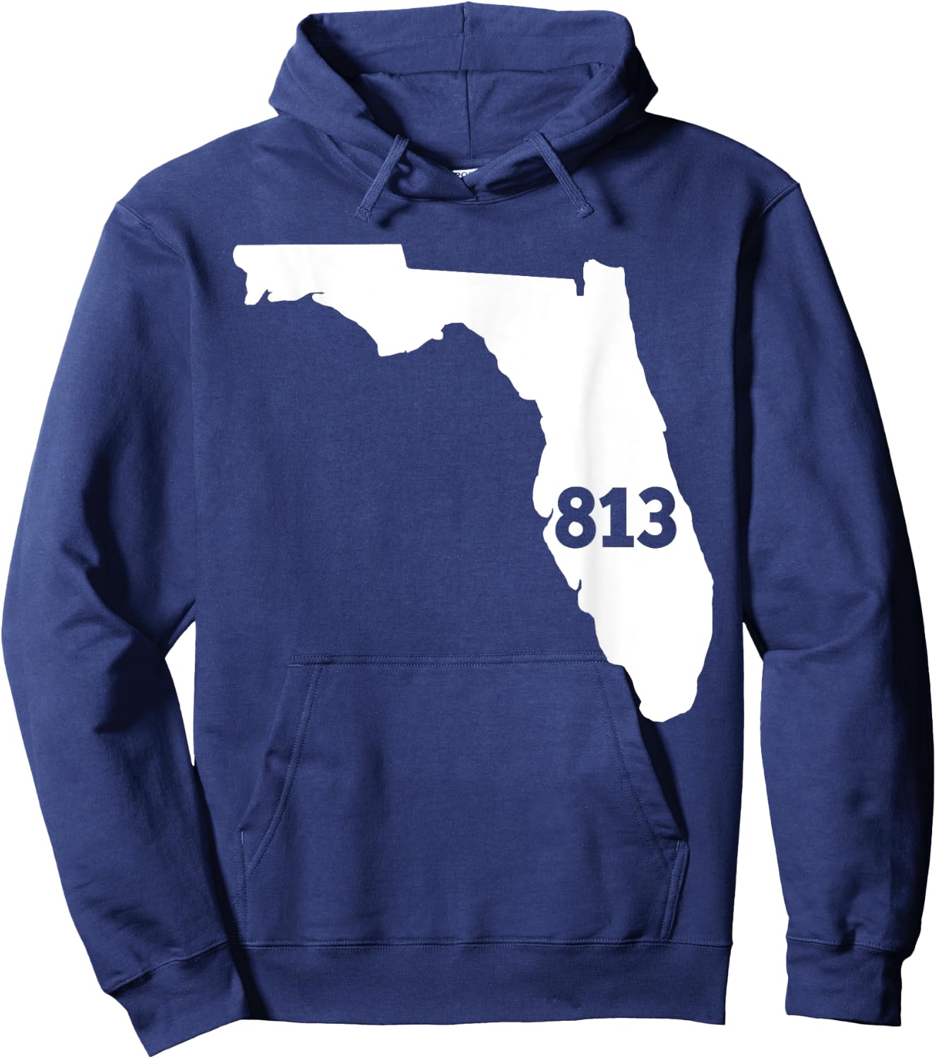 Florida 813 Area Code Hoodie - Hoodie | Navy