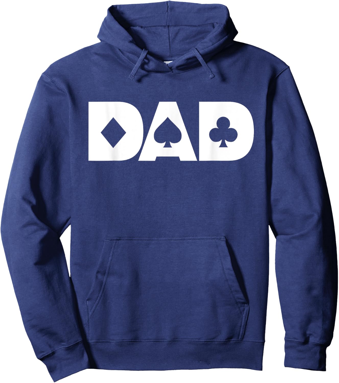 Dad The Poker Player Blackjack Gambling Card Games Hoodie - Hoodie | Navy