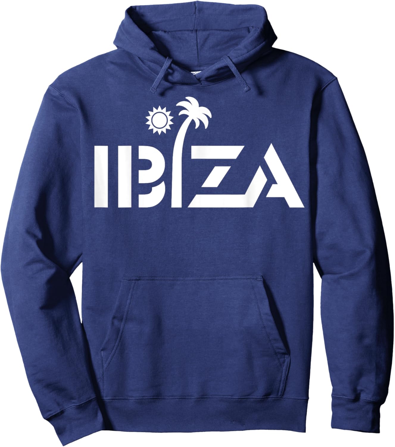 Ibiza Espana Beach Palm Tree Party Destination Gift Women Girls Kids Hoodie - Hoodie | Navy