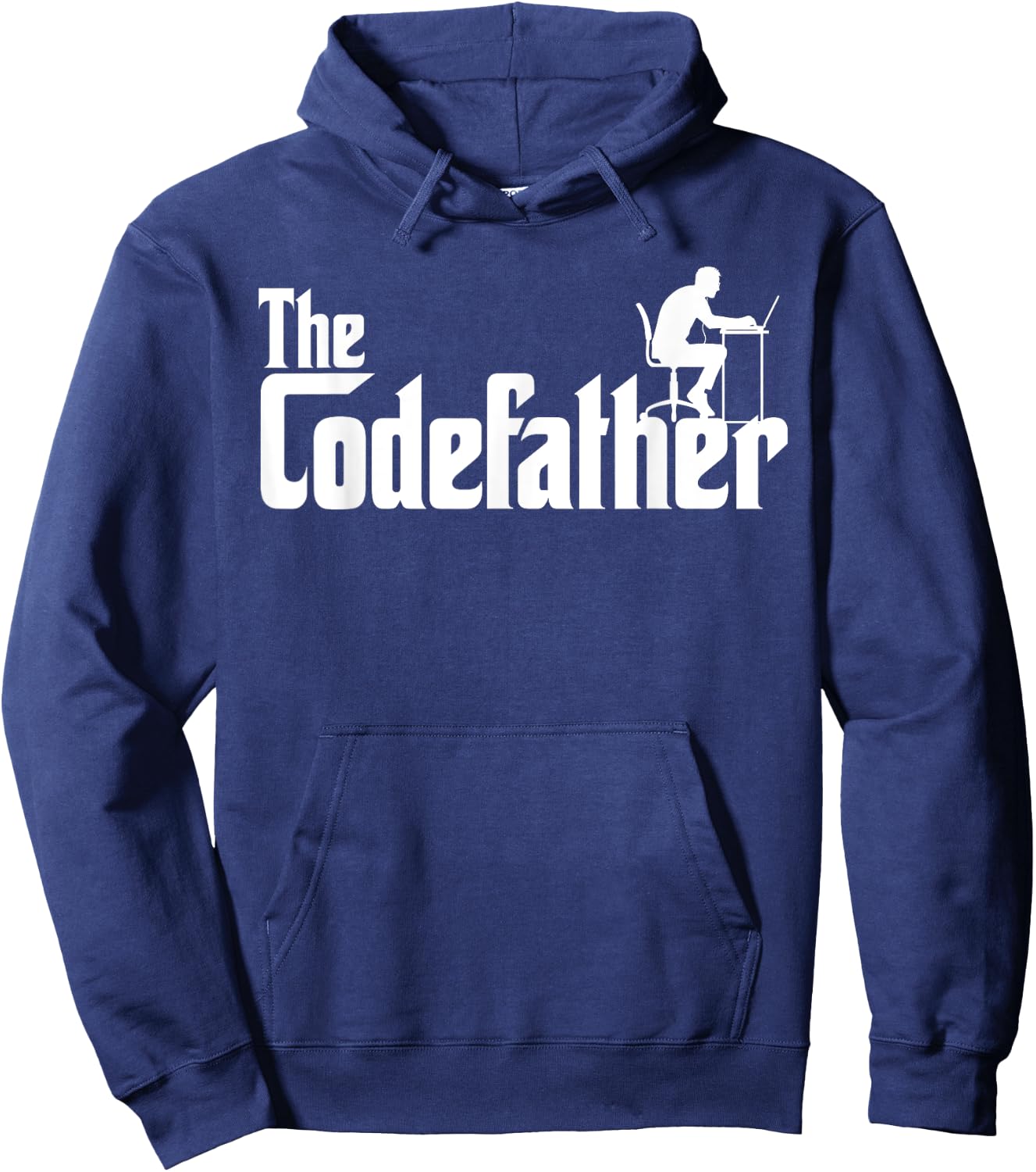 The Codefather Coding Gift Computer Programmer Geek Nerd Hoodie - Hoodie | Navy