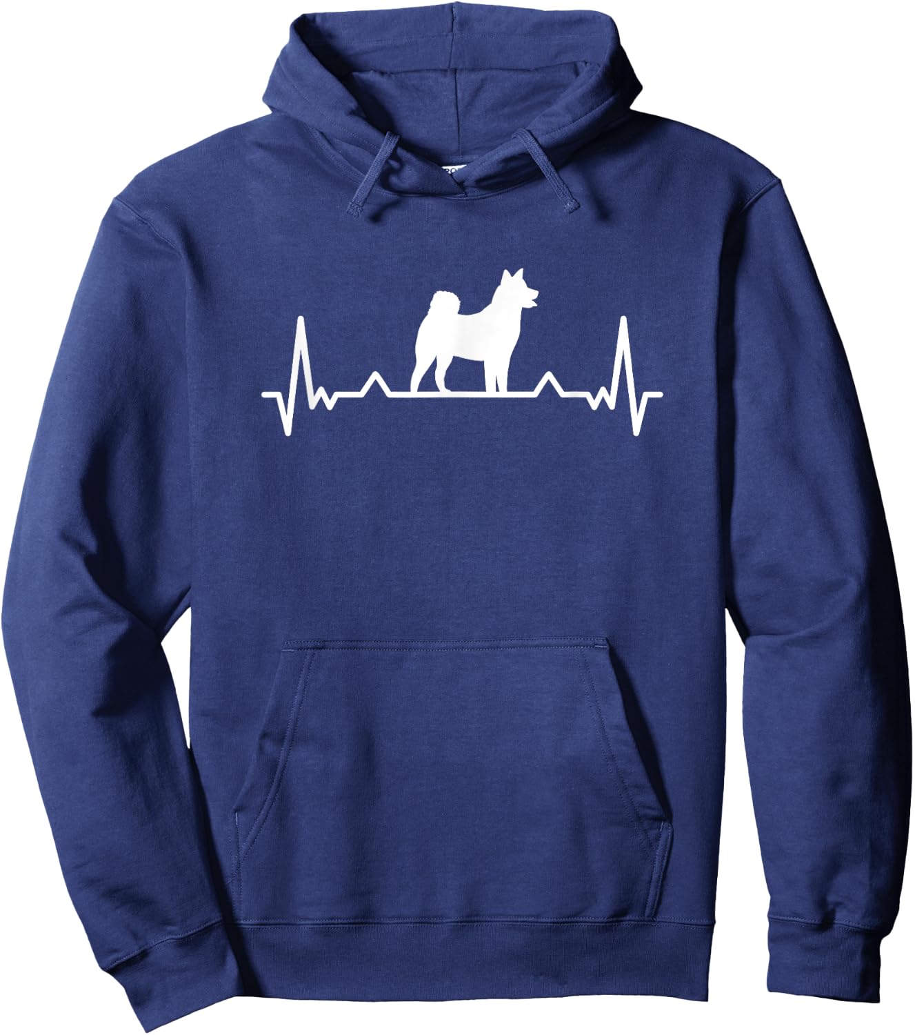 Akita Inu Heartbeat Japanese Akita Women Hoodie - Hoodie | Navy