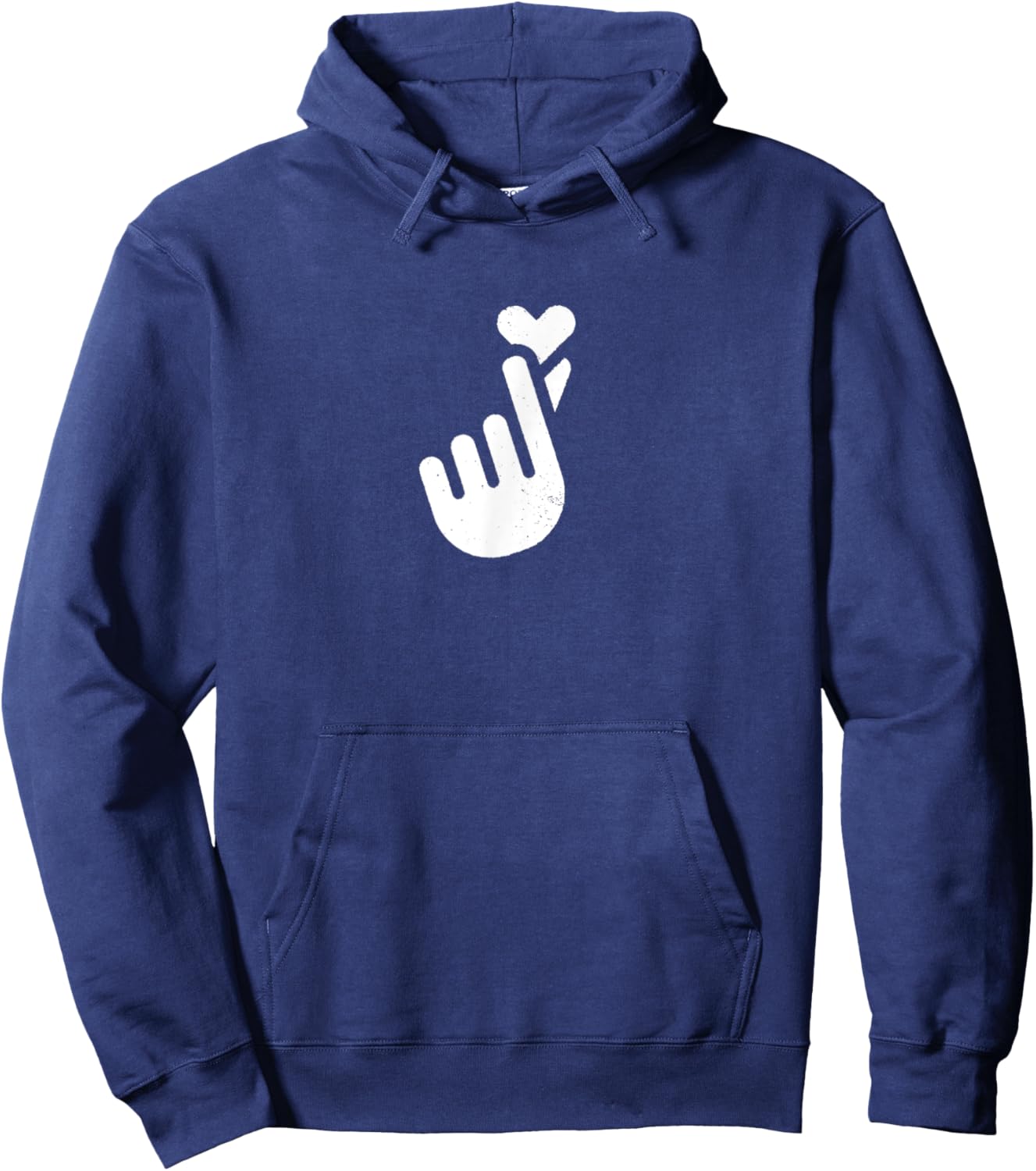 Finger Heart Hoodie - Hoodie | Navy