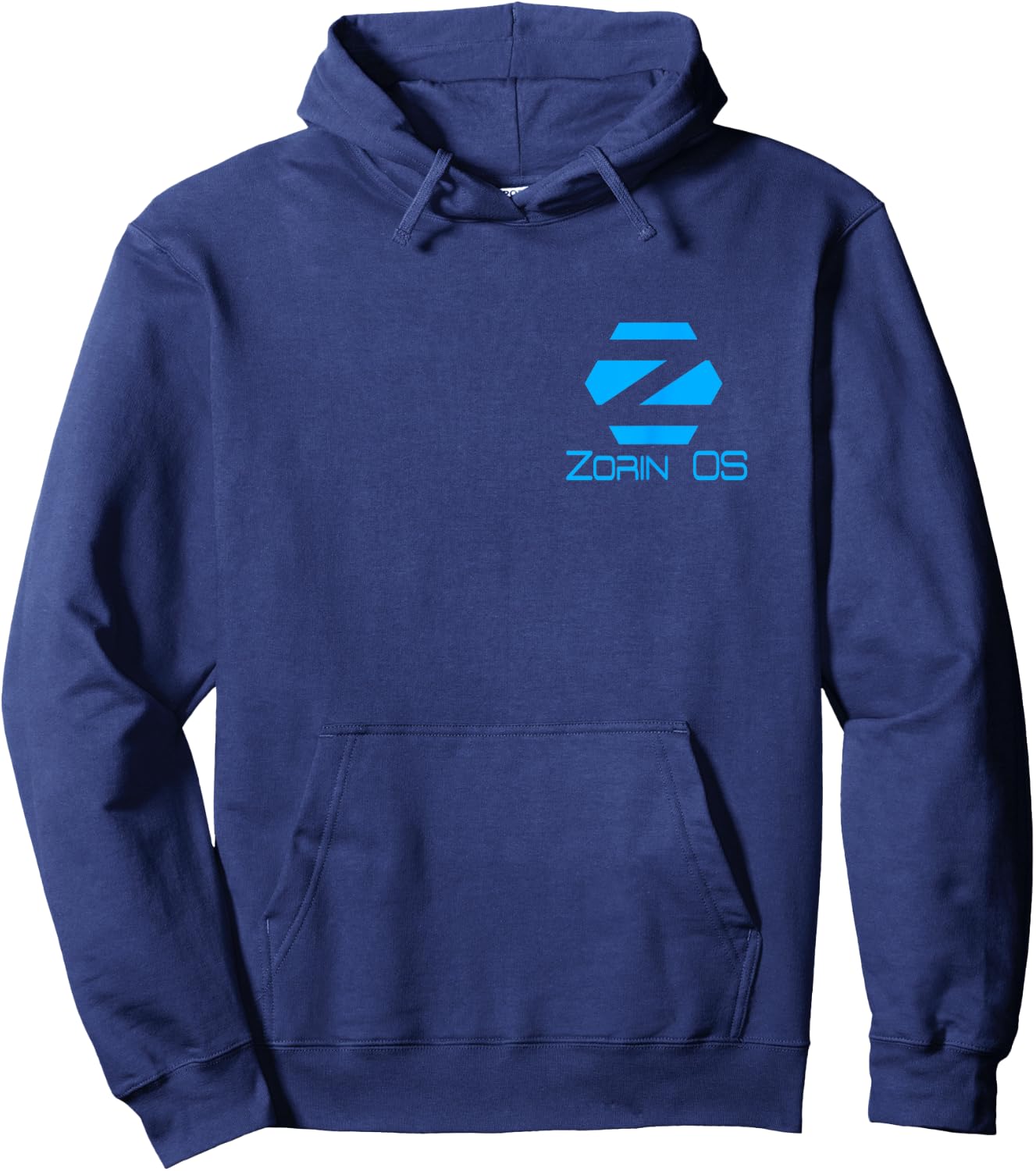 Linux Zorin OS with Blue Tagline and Logo Open Source Os Hoodie - Hoodie | Navy