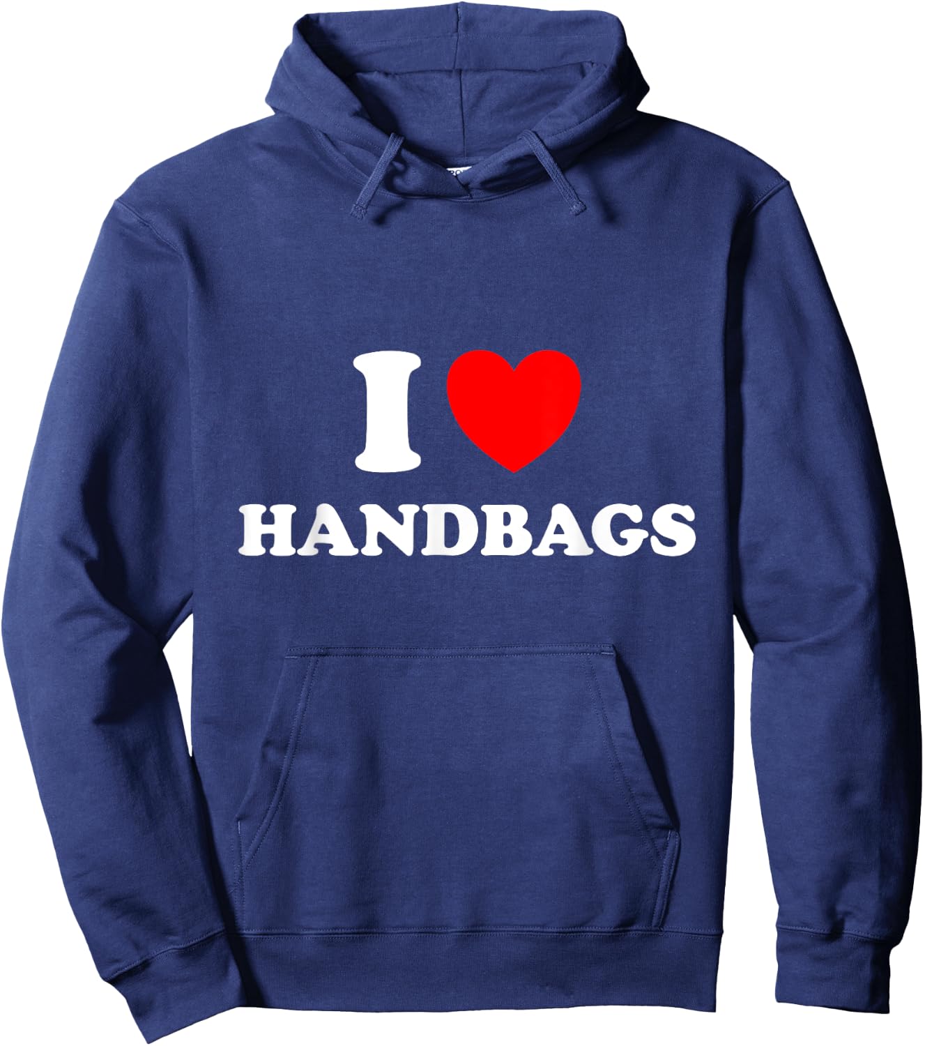 I love Handbags Red Heart Hoodie - Hoodie | Navy
