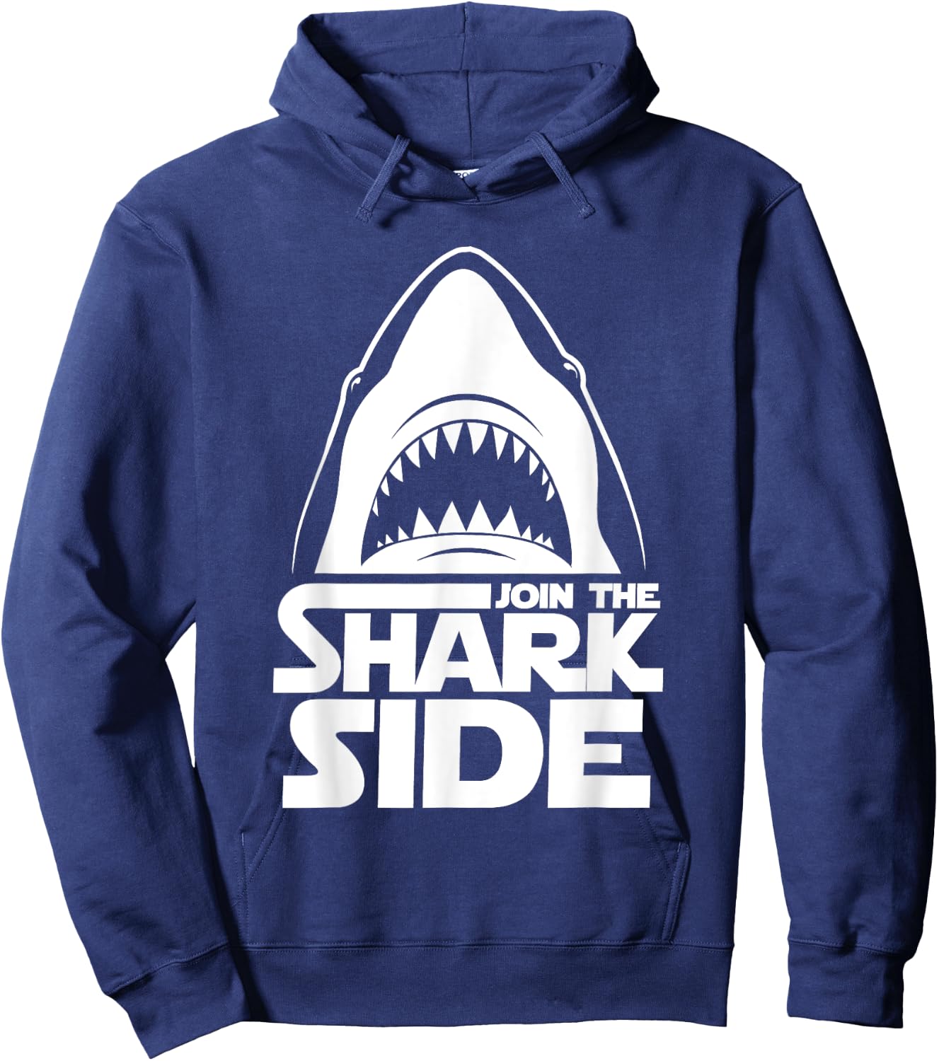 Join The Shark Side - Funny Shark Lover Ocean Wildlife Hoodie - Hoodie | Navy