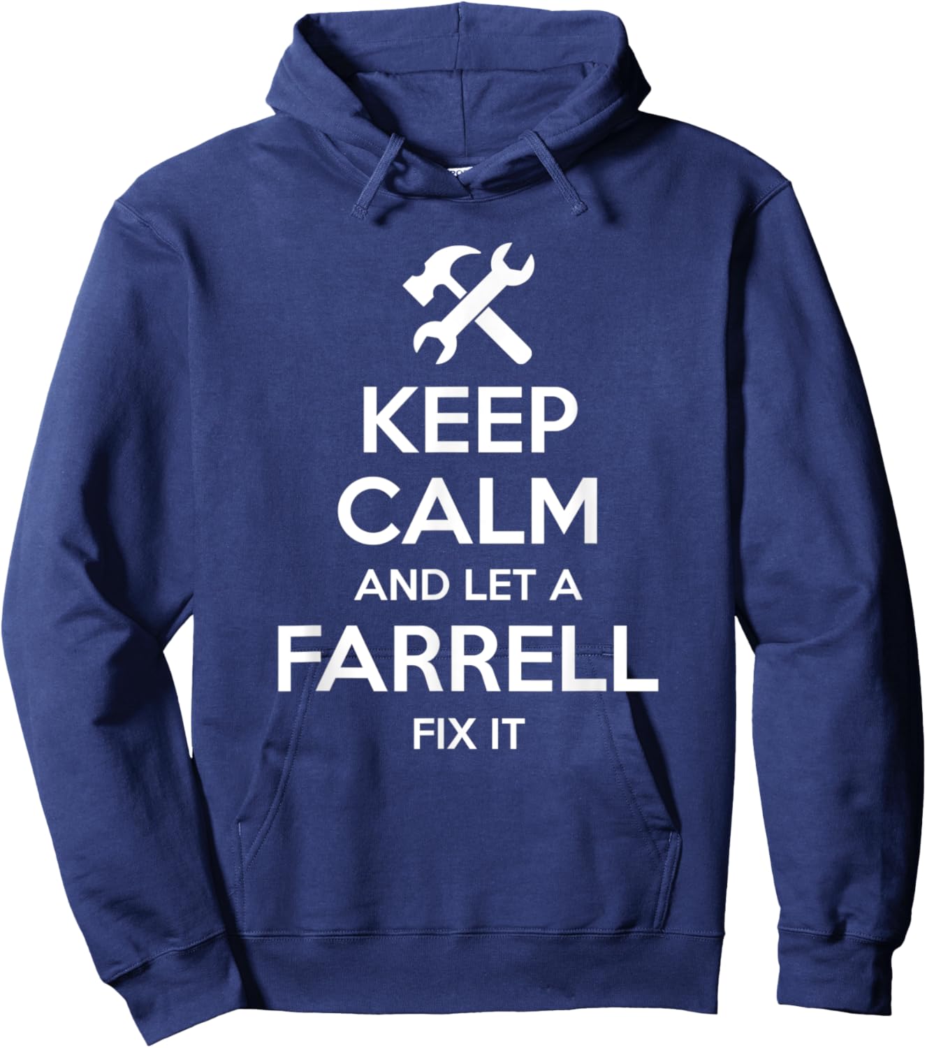 FARRELL Funny Surname Birthday Family Tree Reunion Gift Hoodie - Hoodie | Navy