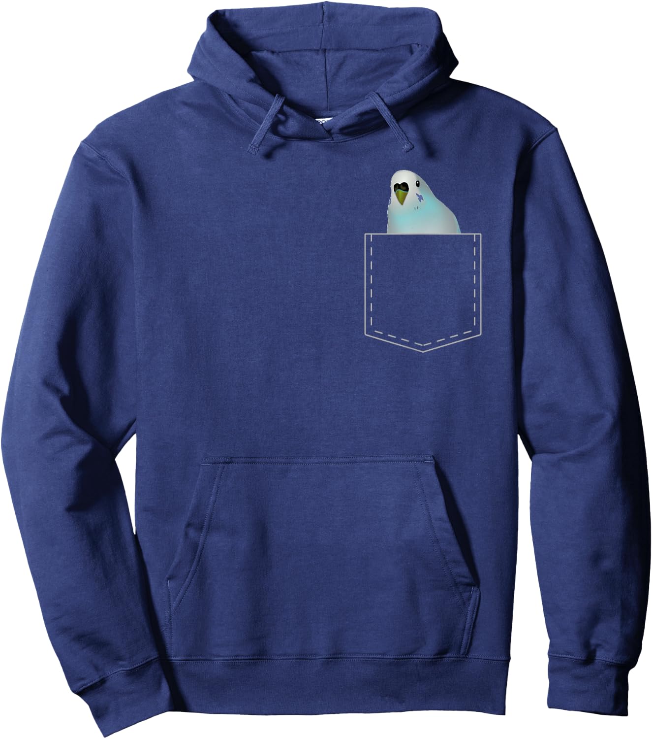 Cute Pocket Budgie T Shirt Parakeet Parrot Lover Gift Hoodie - Hoodie | Navy
